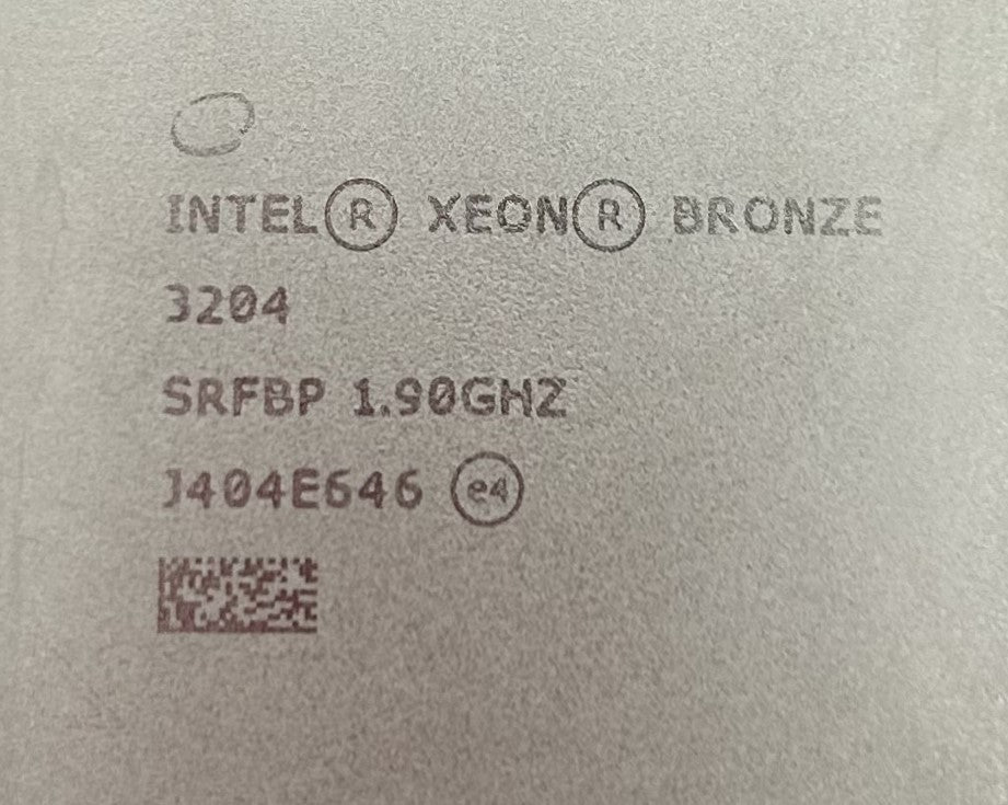 Dell SRFBP 1.9GHZ/8.25MB/85W/6C, BR 3204
