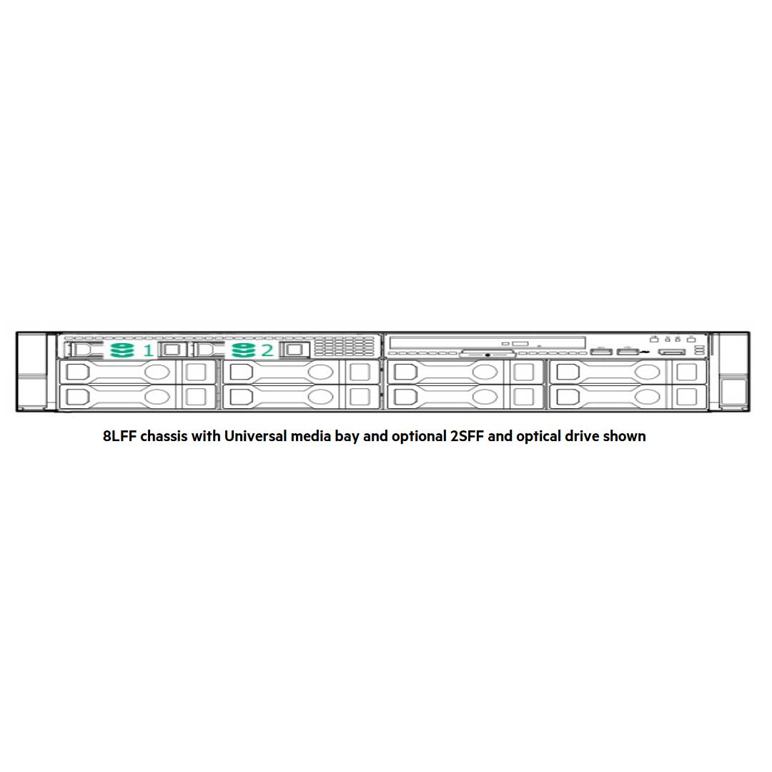 HPE Proliant Dl380 Gen11 2Sff U.3 Side-By-Side Front Drive Cage Kit | P48812-B21