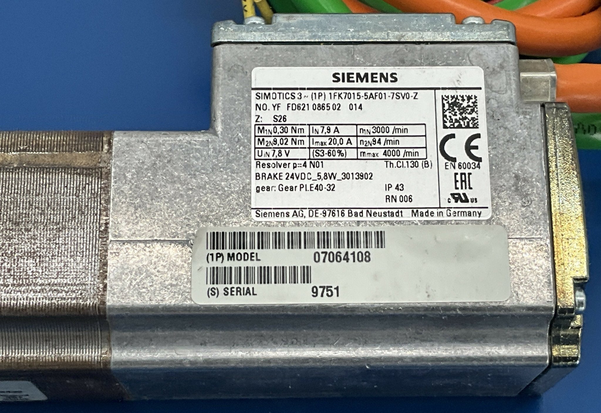 DRIVE MOTOR TT (07064108/0864344 SIEMENS