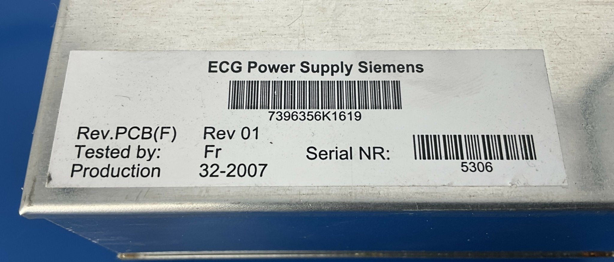ECG POWER SUPPLY (07396356/7396356 SIEMENS