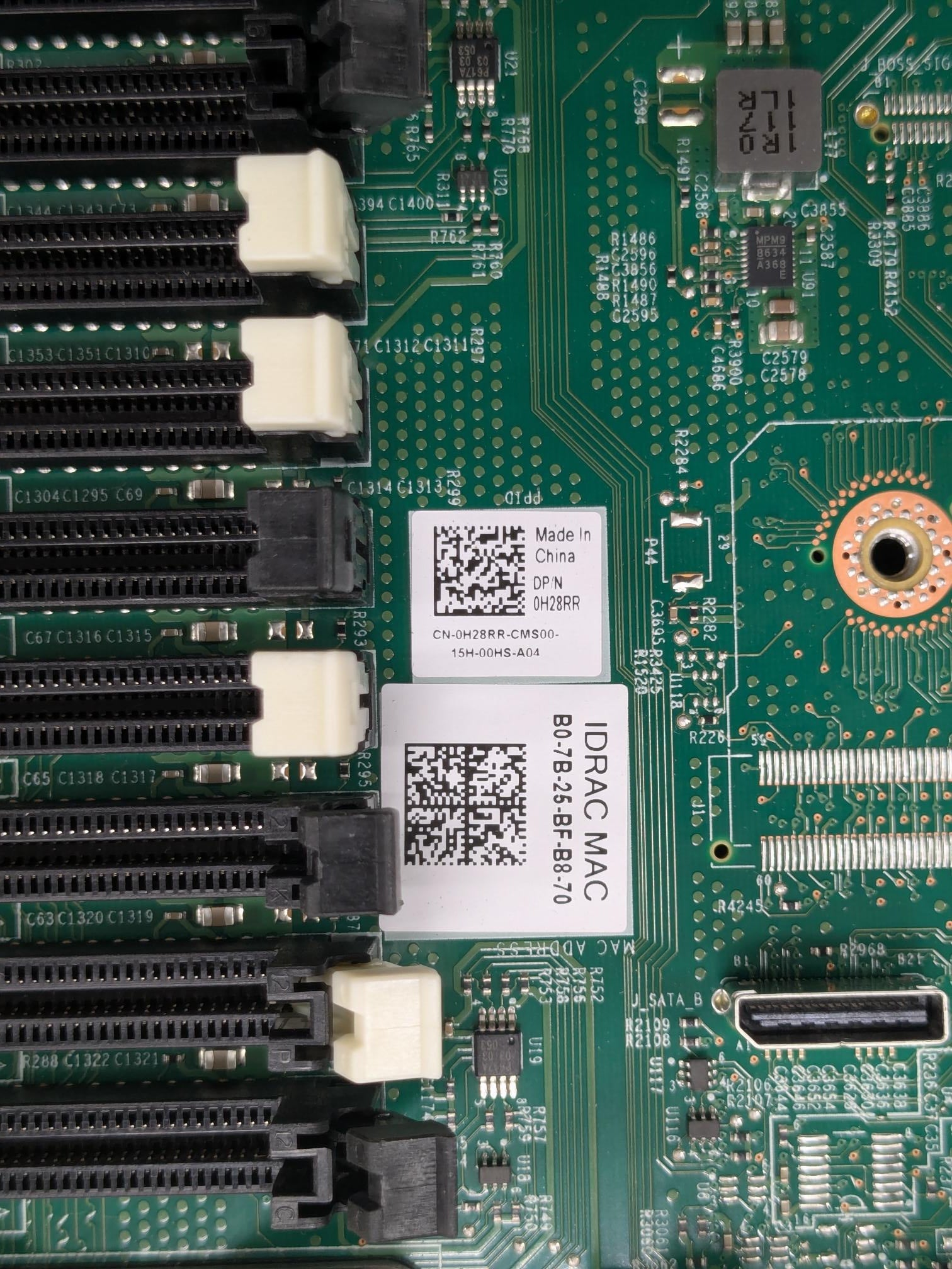 Dell H28RR PowerEdge R640 Server Main System Motherboard Assembly LGA3647