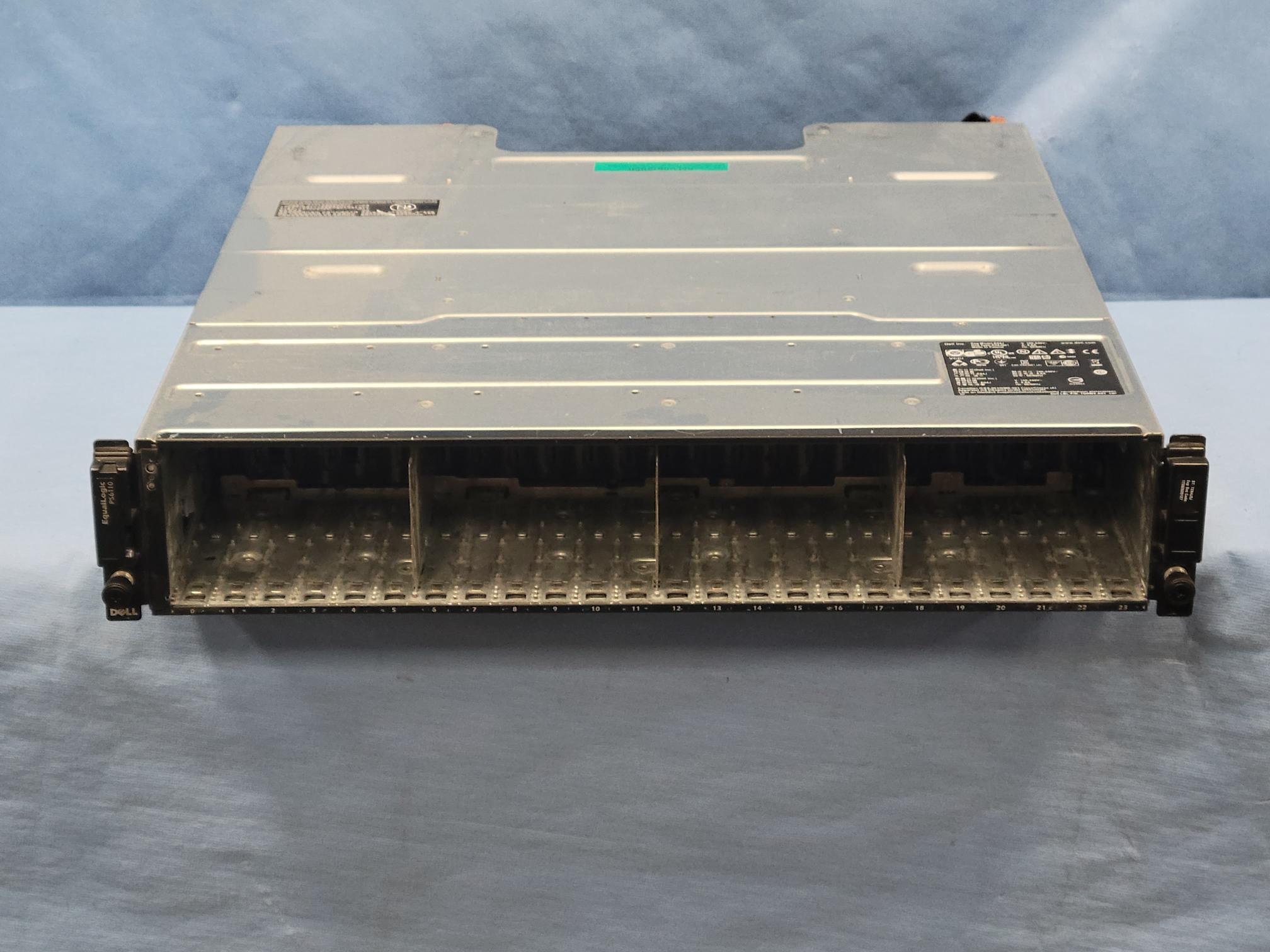 Dell EqualLogic PS6100 2U 24x 2.5” SAN Storage Chassis with Redundant PSU