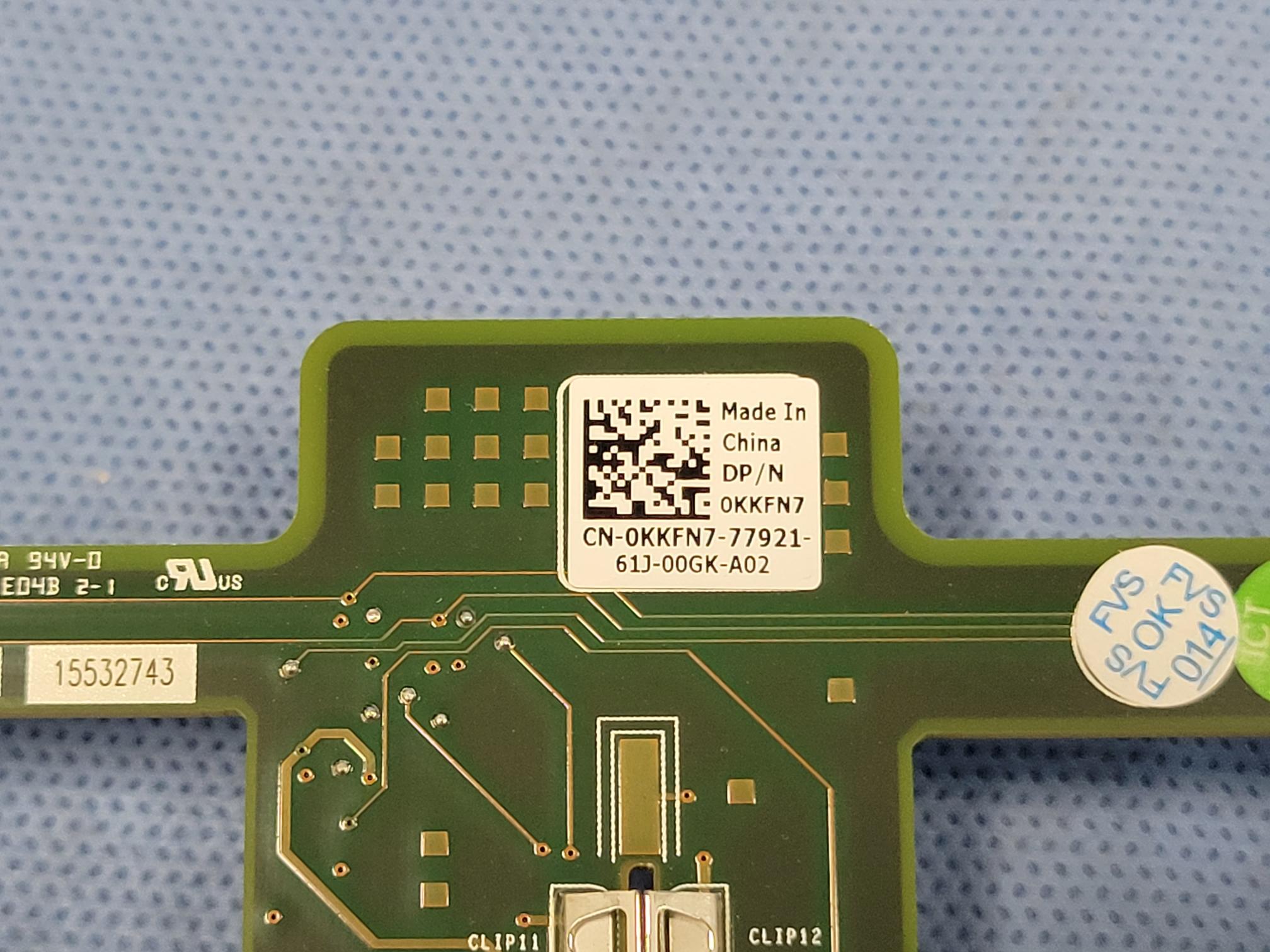 Dell KKFN7 PowerEdge R530 8x 3.5” LFF SAS/SATA Backplane Assembly