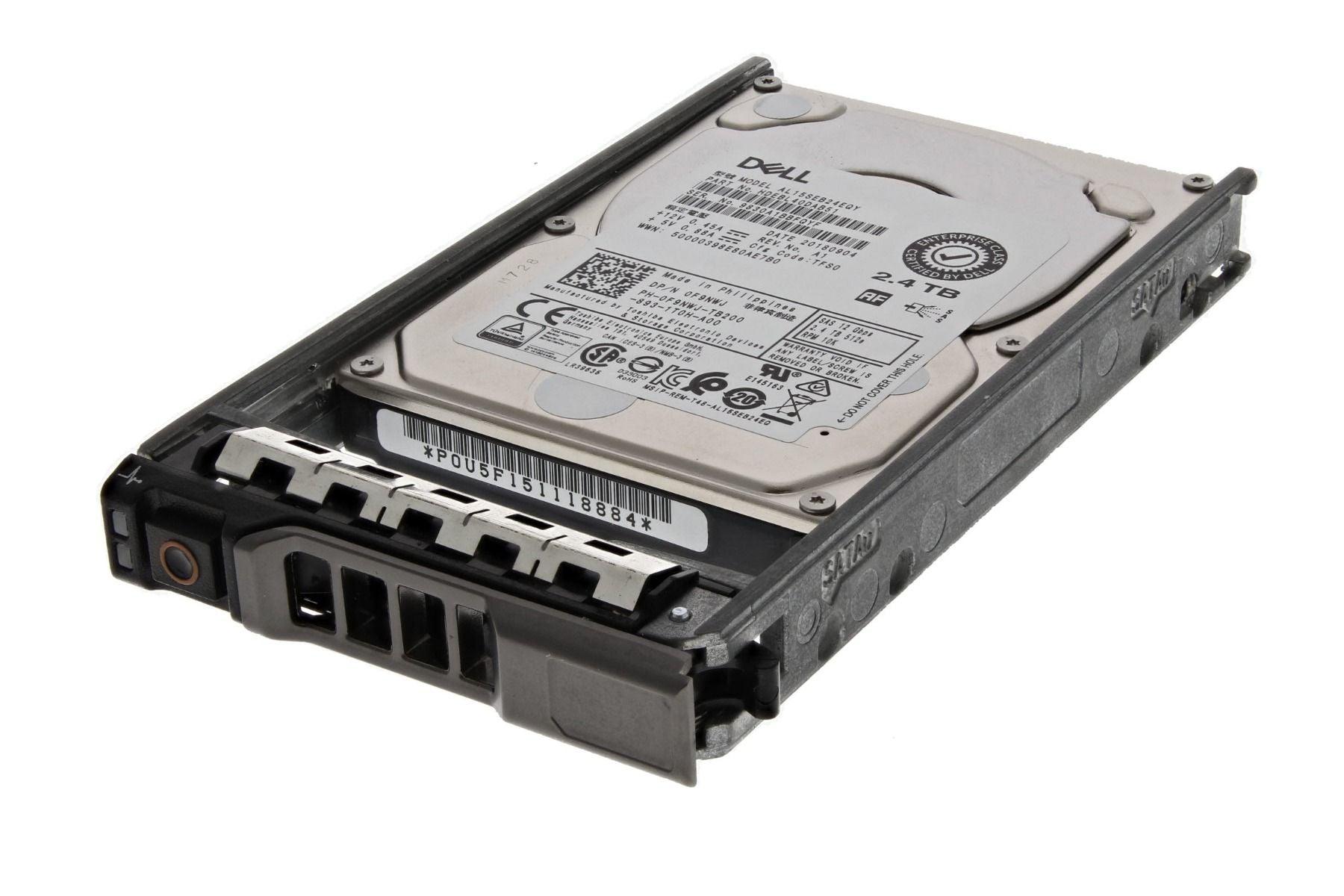 Dell 2.4TB SAS 10K 2.5-inch 12G Enterprise Hard Drive F9NWJ