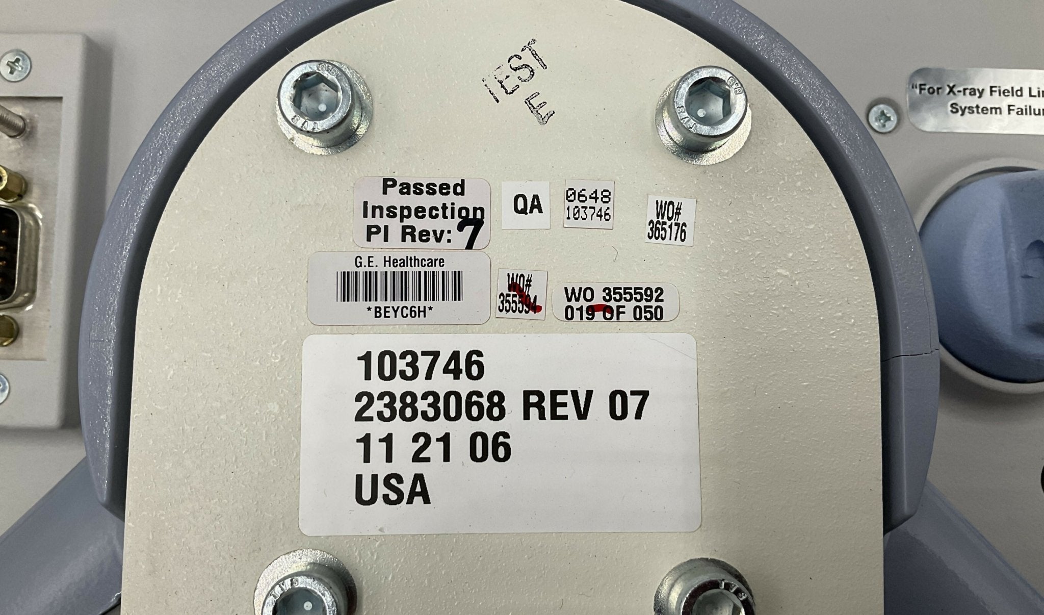 Falcon OTS UIF Console (2383068 REV 07) GE