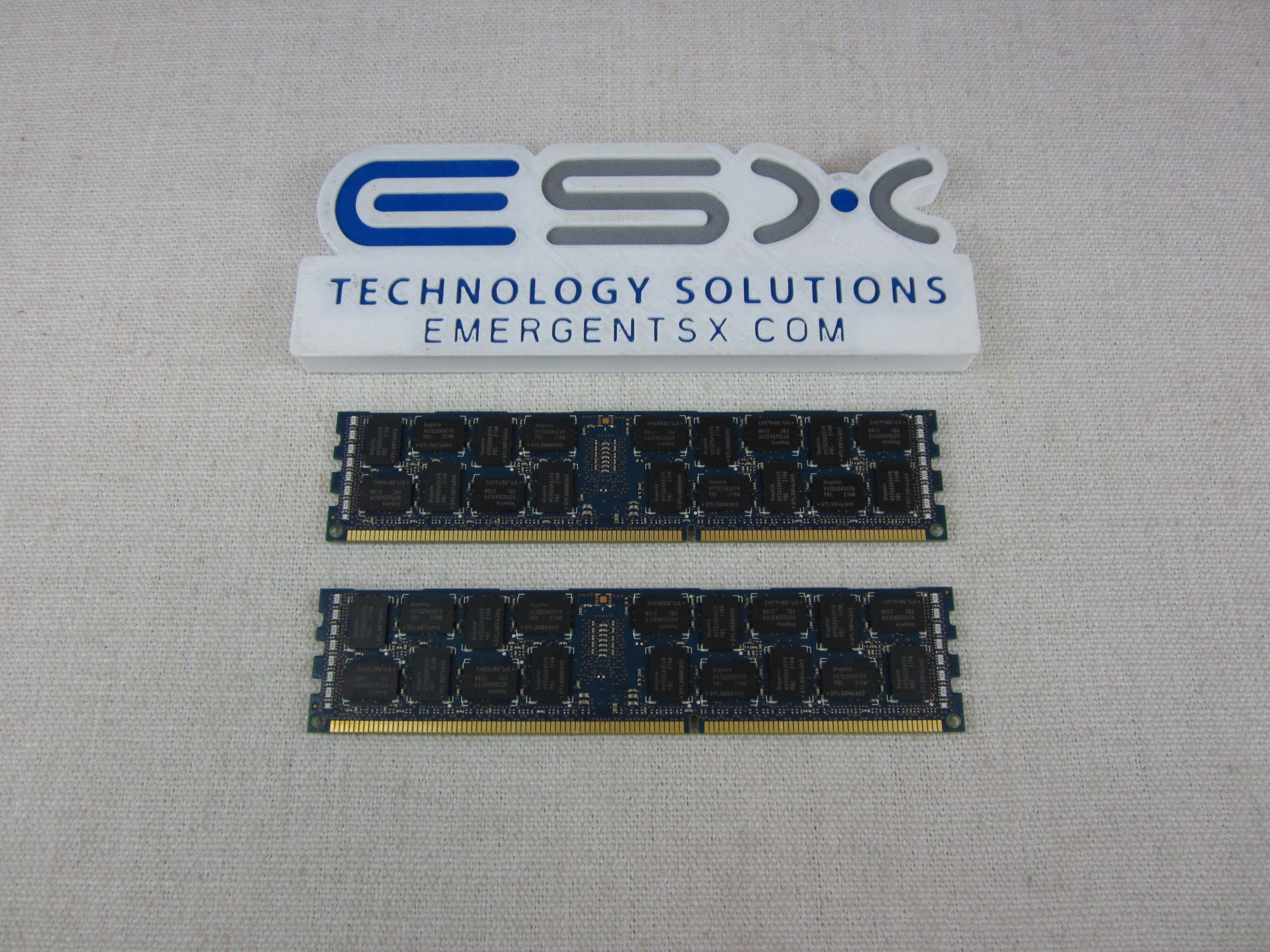 Lot of 2x Hynix HMT31GR7CFR4C-PB 8GB 2Rx4 PC3-12800R DDR3 Server Memory RDIMM