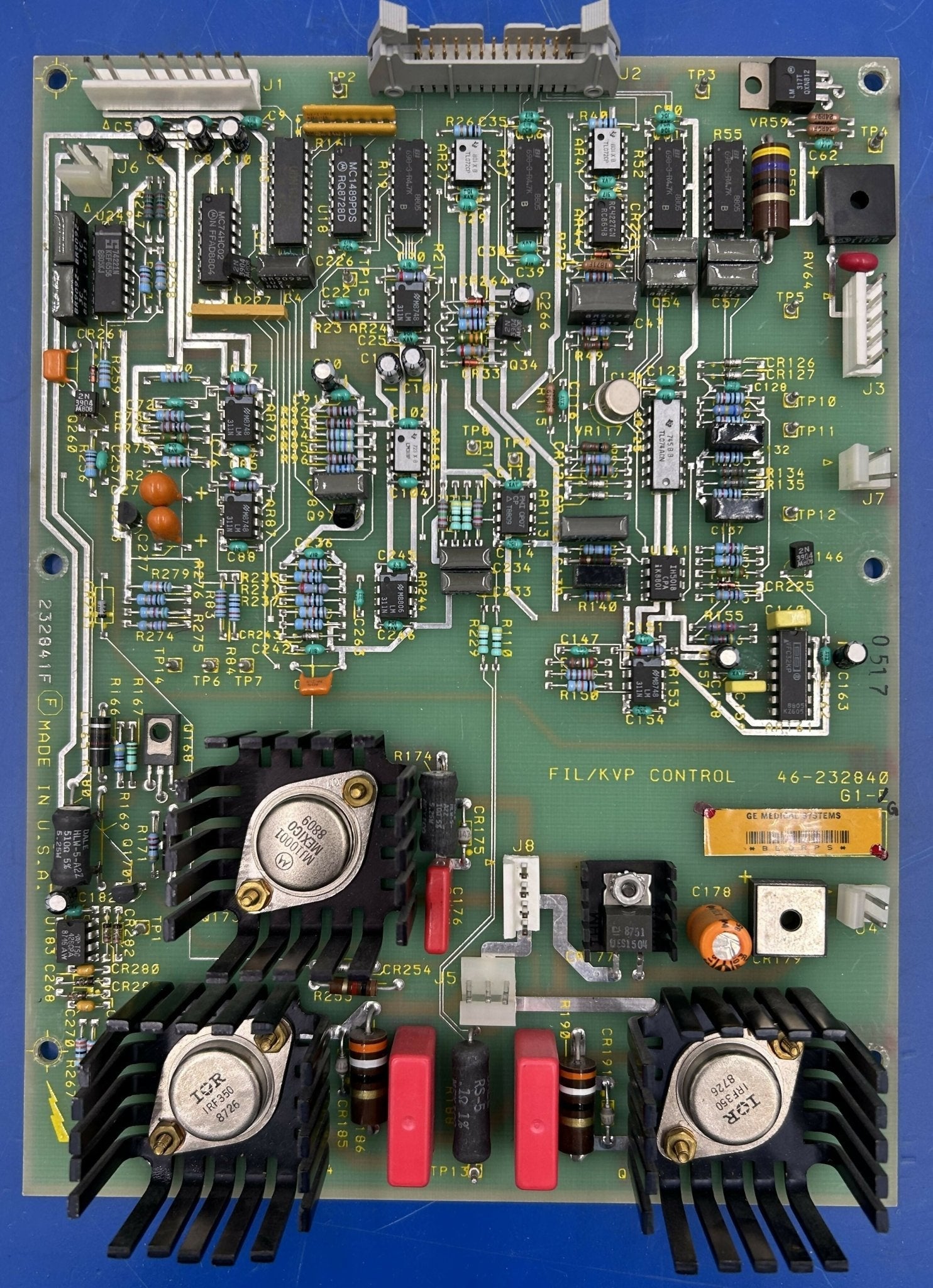 FIL/KVP Control (46-232840 G1-G GE AMX 4