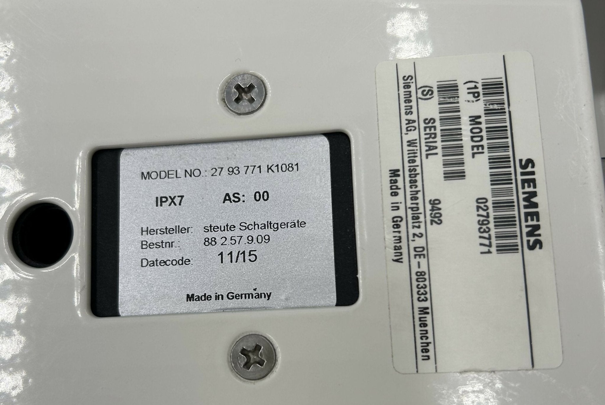 FOOTSWITCH (02793771/2793771 SIEMENS