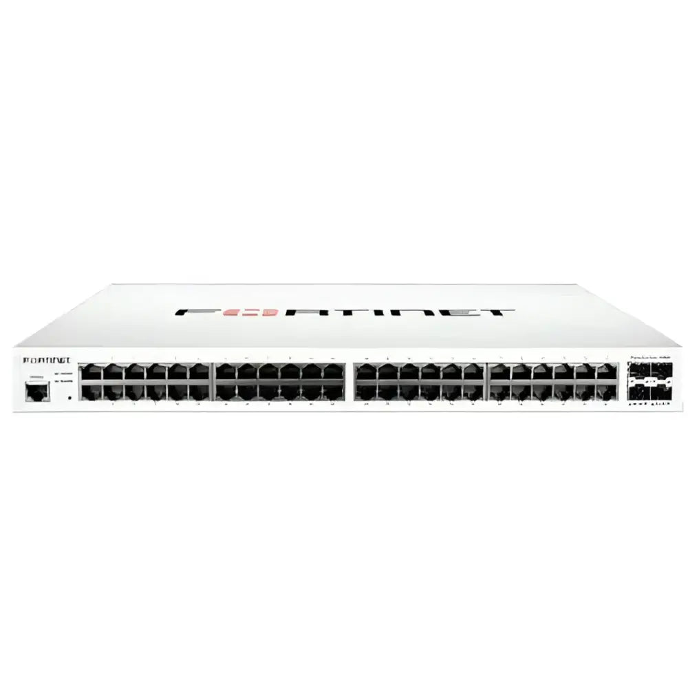 Fortinet FortiSwitch FS-148E-POE 48-Port Managed PoE+ Gigabit Ethernet Switch - Refurbished