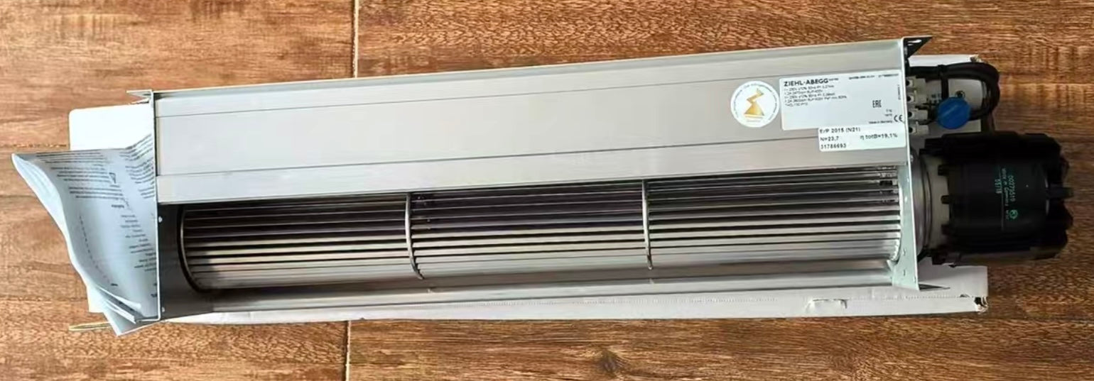 QK08B-2EM.50.CH ZIEHL-ABEGG Crossflow fan 1~230V 0.27/0.28kW 1.2A 2470/2600rpm