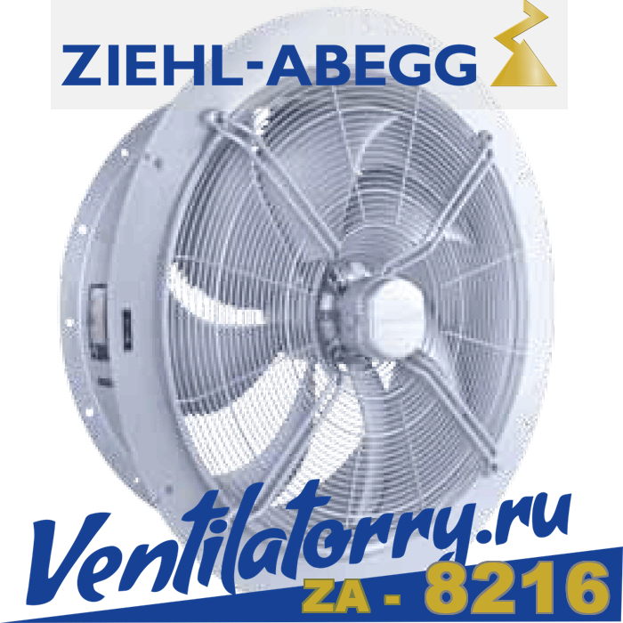 FN050-VDH.4I.A7P1 ZIEHL-ABEGG Axial Fan | 3~400-460V | 1330/940RPM 0.83/0.55kW 1.45/0.97A
