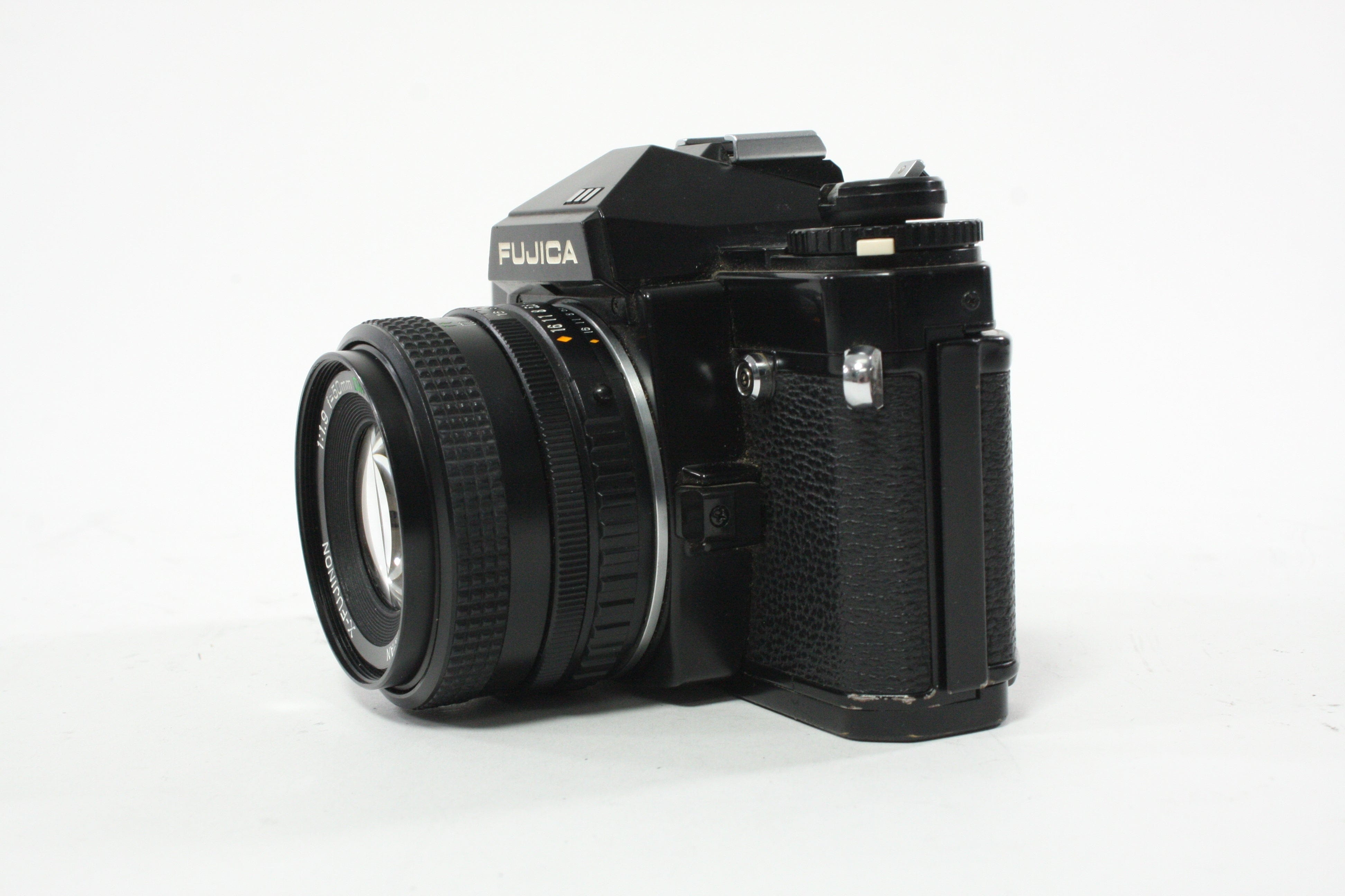 Fujica AX-3 35mm SLR Camera with X-Fujinon 50mm f/1.9 Lens