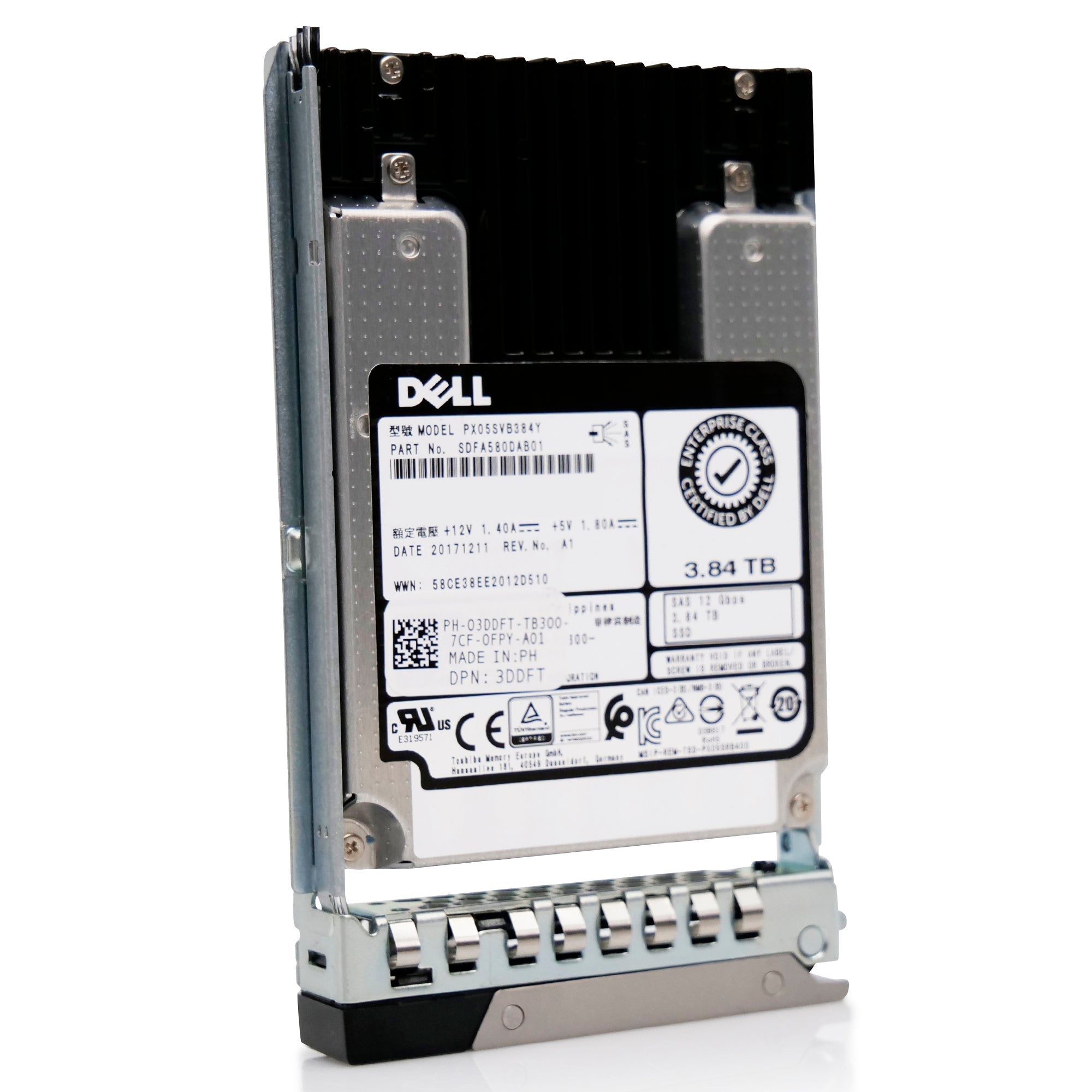 Dell G14 03DDFT 3.84TB 3 DWPD SAS-3 12Gb/s MLC 2.5in Refurbished SSD