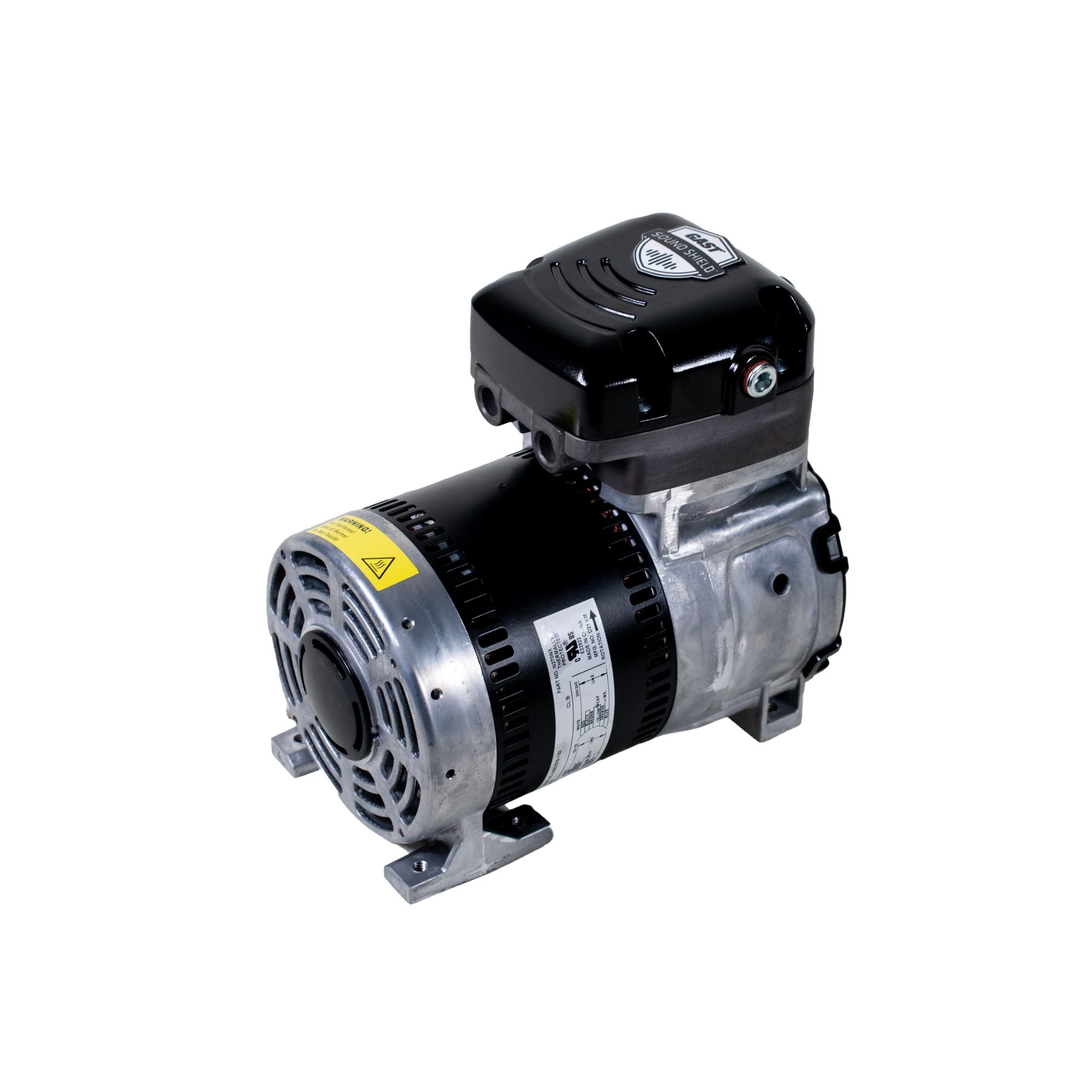 Gast | Rocking Piston Compressor, Sound Shield, less than 53 db(A), 1.44 CFM, 125 PSI | 86R130-PS101-N270X