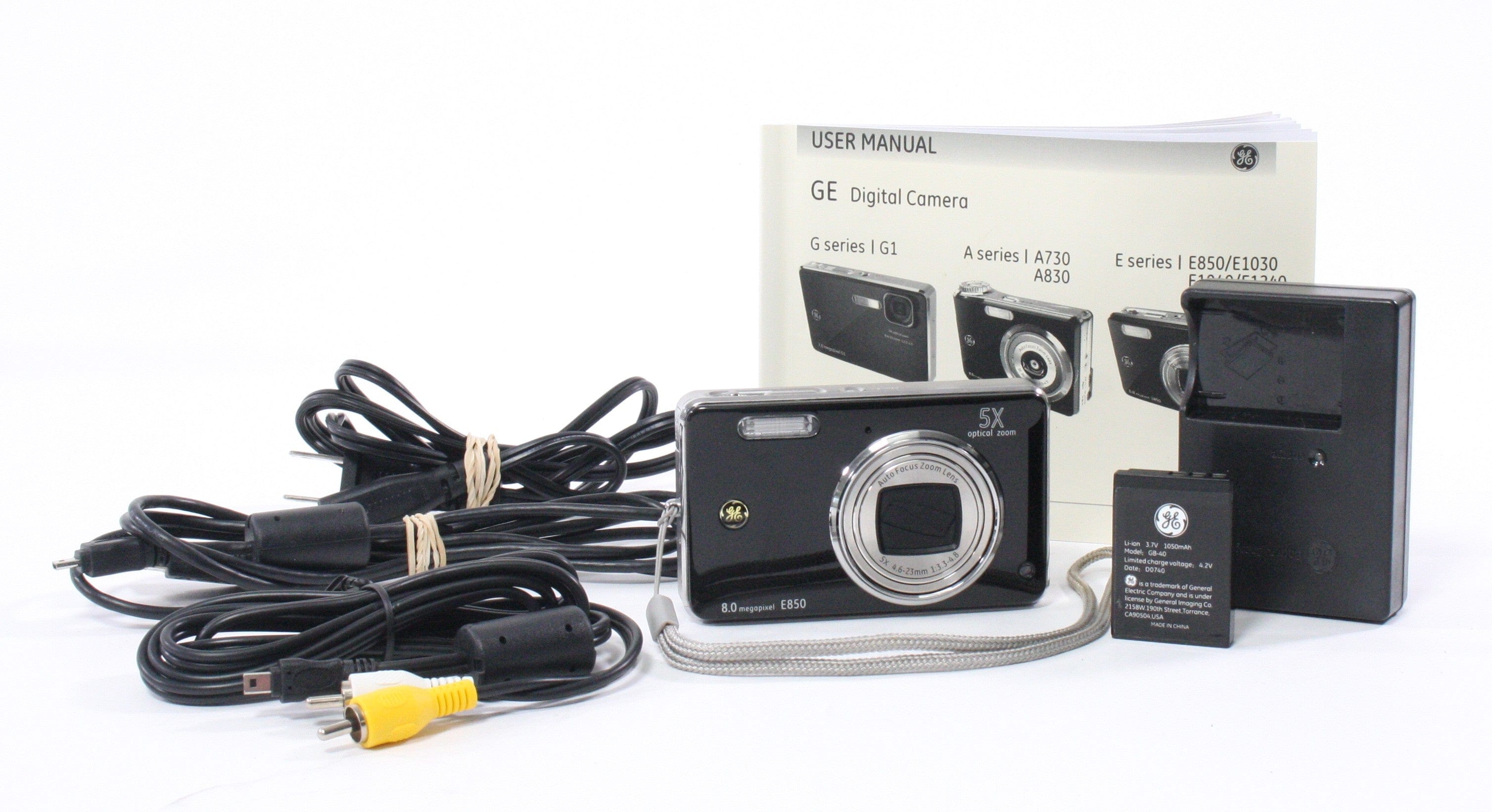 GE E-850 5x Zoom 8.0mp Point and Shoot Digital Camera