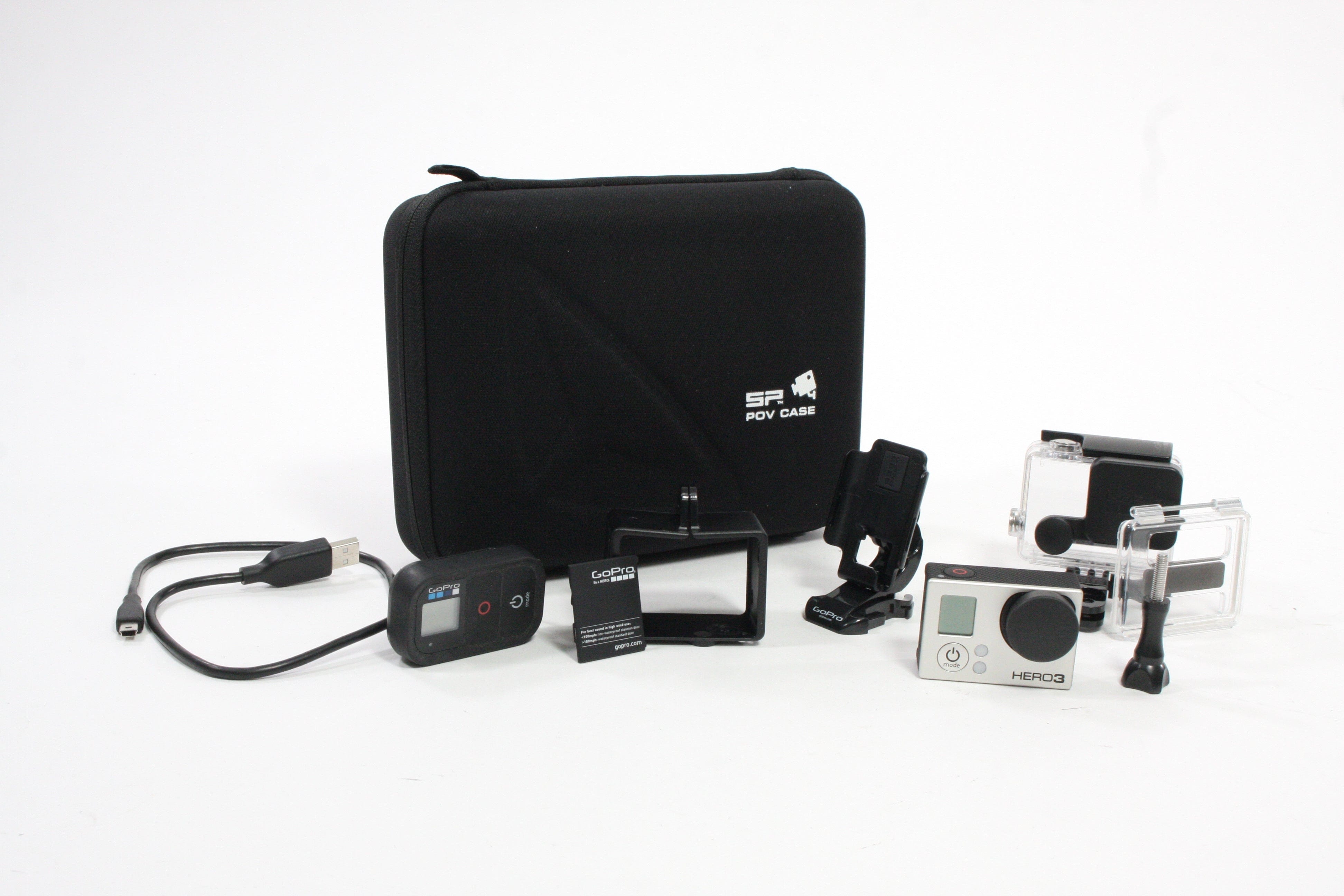 GoPro Hero 3+ with Case and Accessories