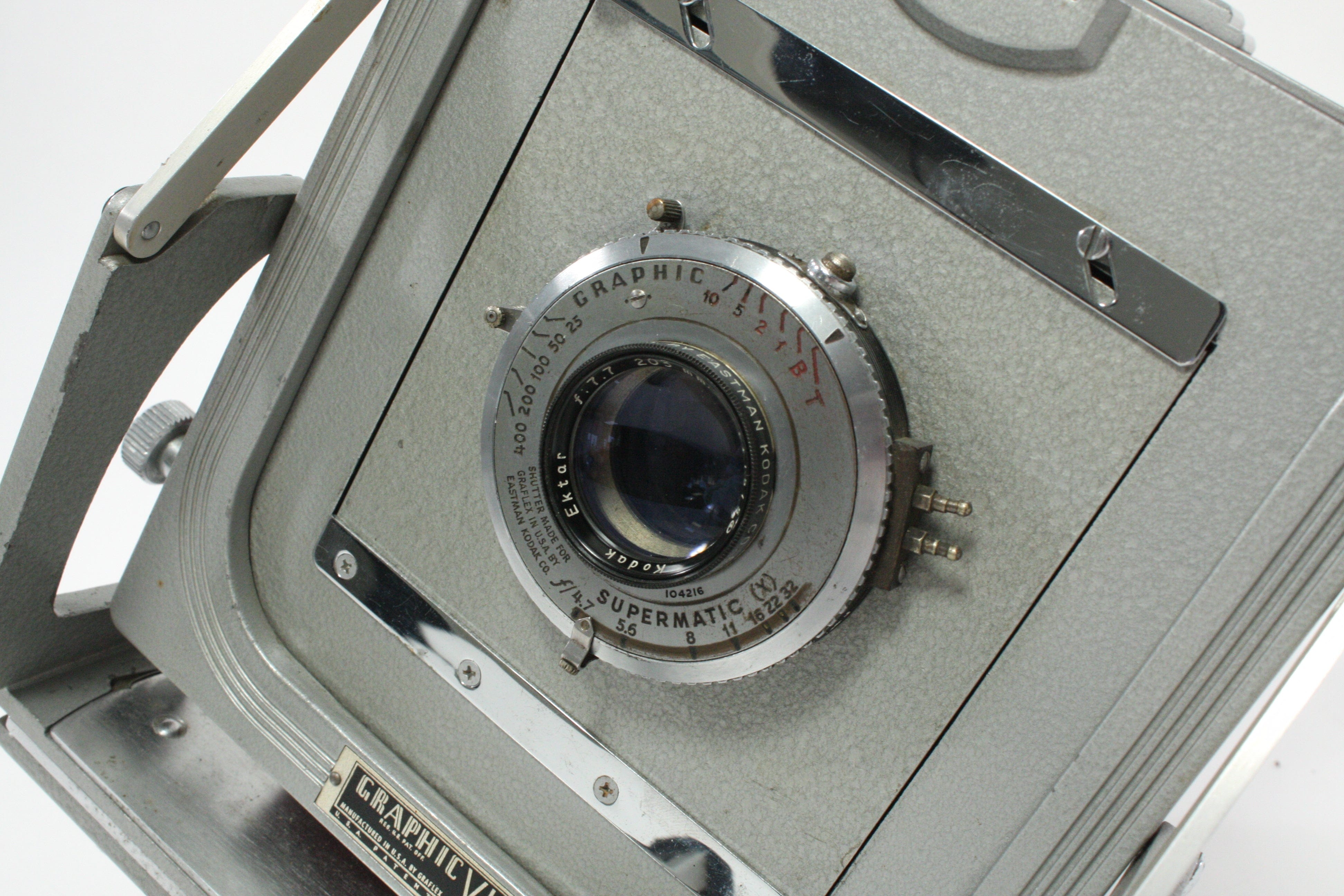 Graflex Graphic View 4x5 Monorail Camera with 203mm f/7.1 Ektar Lens