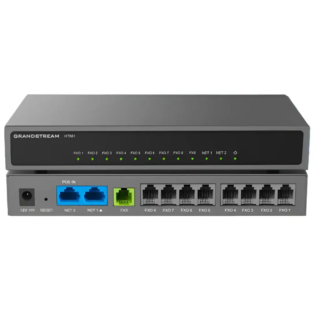 Grandstream HT881 Analog FXO Gateway | 8 FXO 1 FXS 2 GigE PoE NAT Router GS-HT881 - New