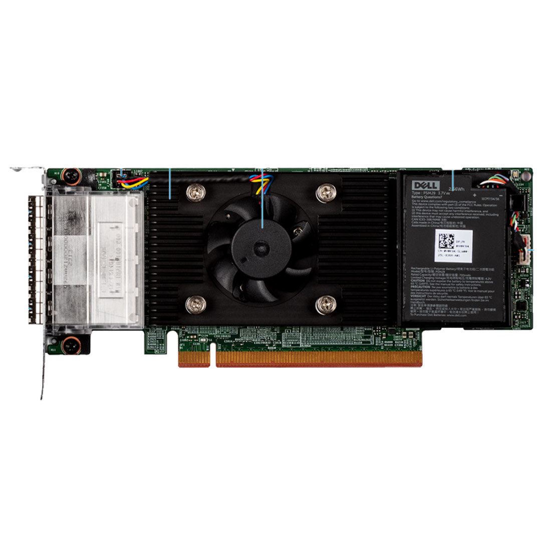Dell PERC 12 H965e Quad Port 24G 8GB Cache FH RAID Controller Adapter | VWHMH