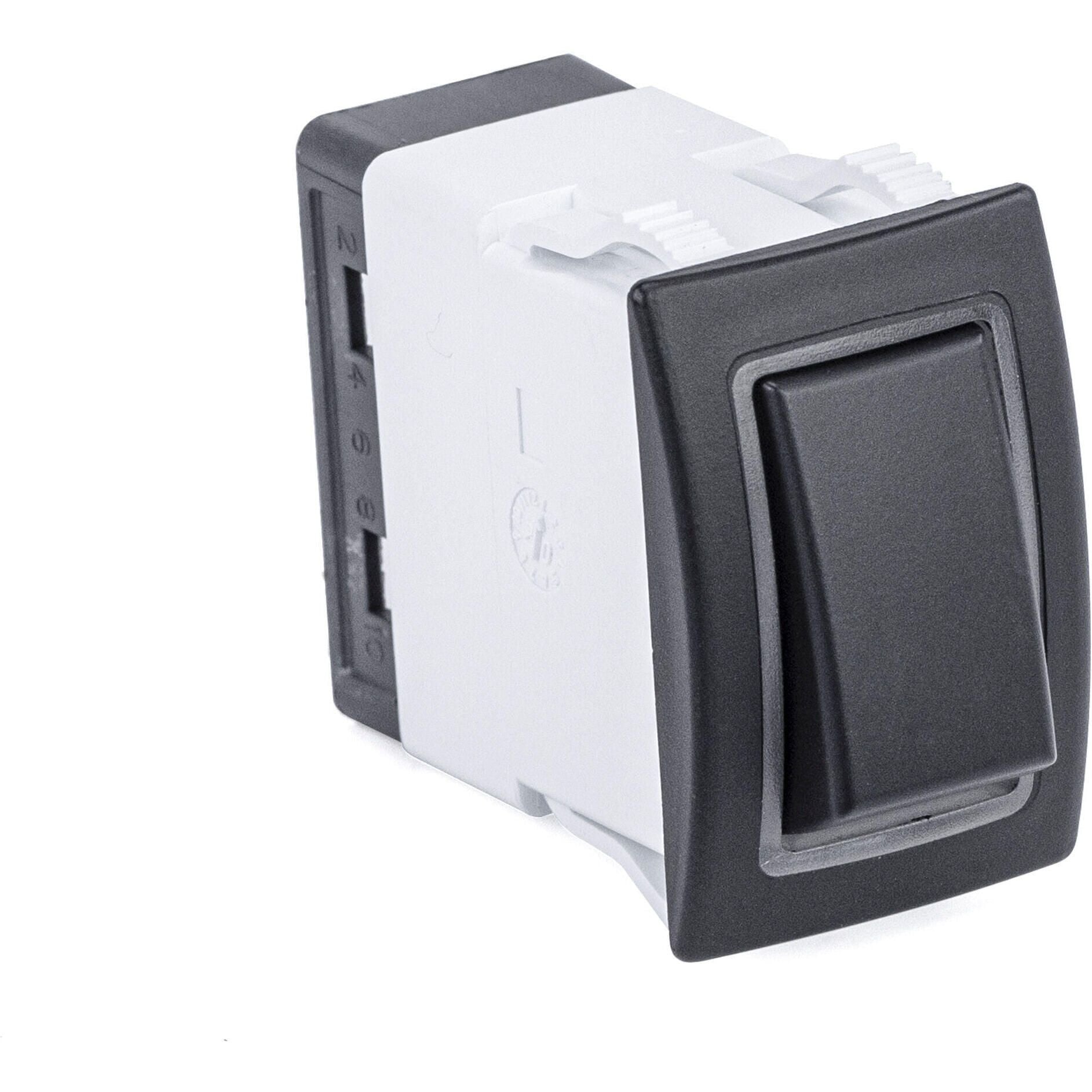Sierra RK40610B Rocker Switch w/Halo LED Light, ON OFF, SPST, Blue