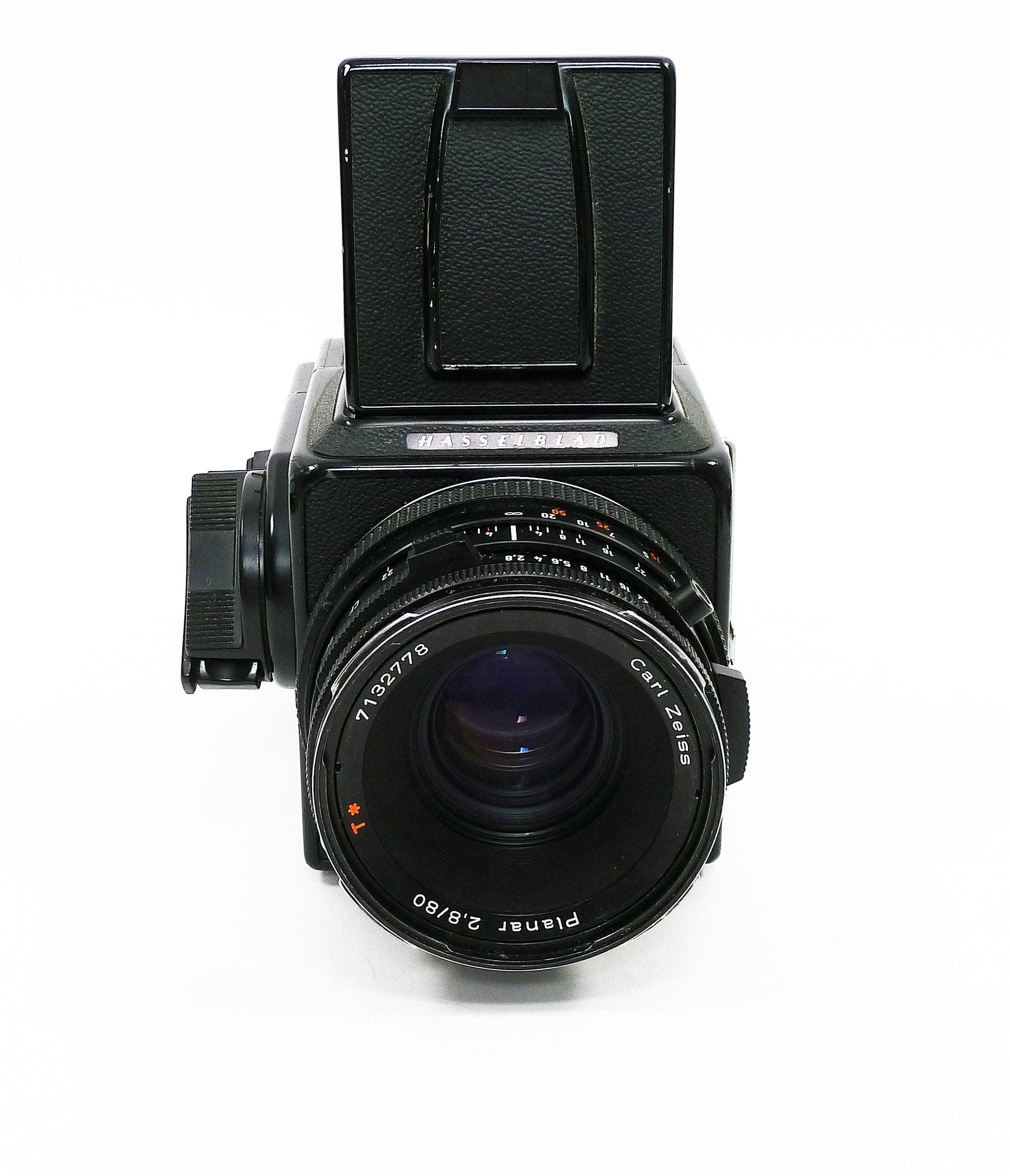 Hasselblad 500C/M with Planar 80mm f2.8 T* CF Lens - Waist Level Finder and A12 Back