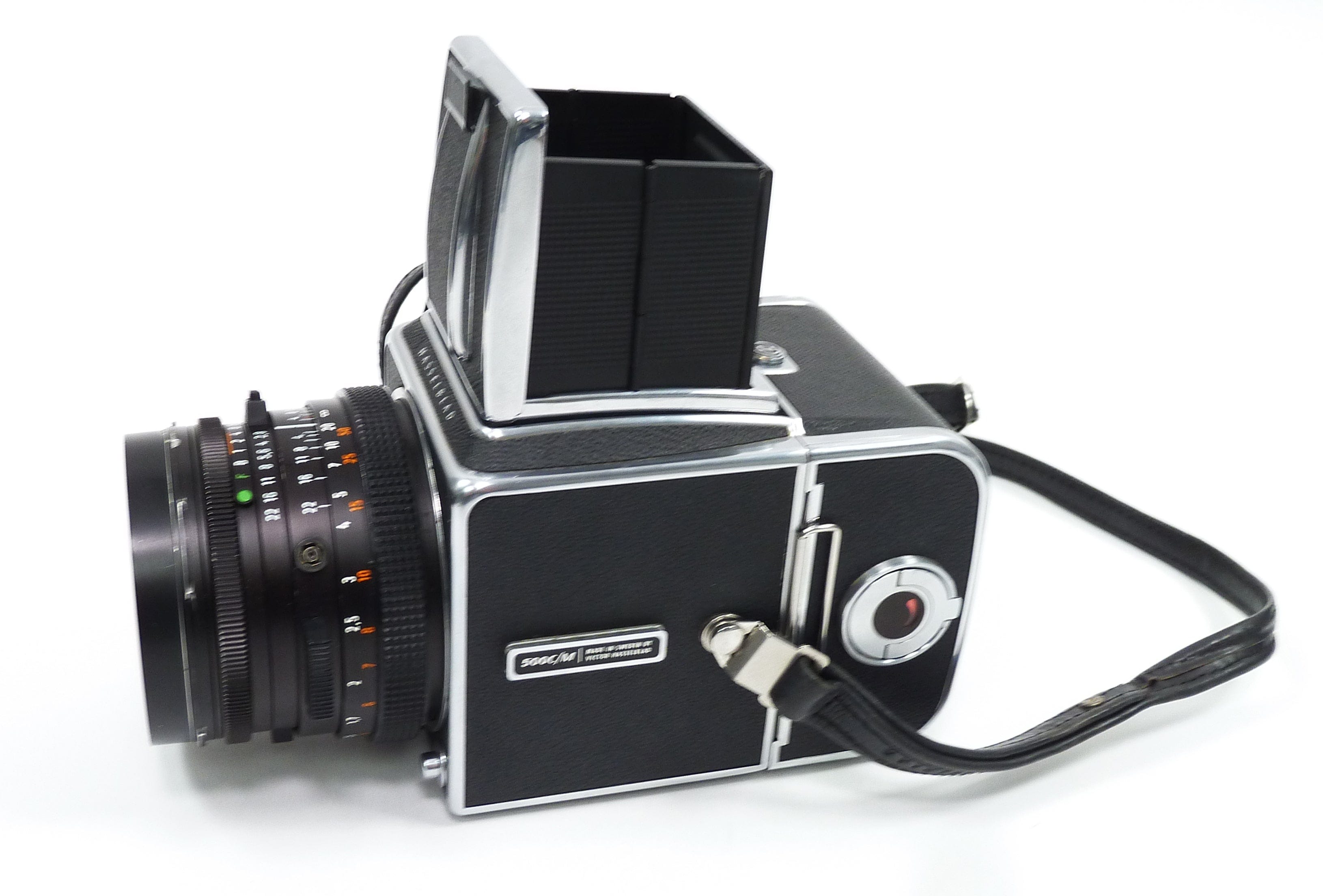 Hasselblad 500C/M with Planar 80mm f2.8 Waist Level Finder and A12
