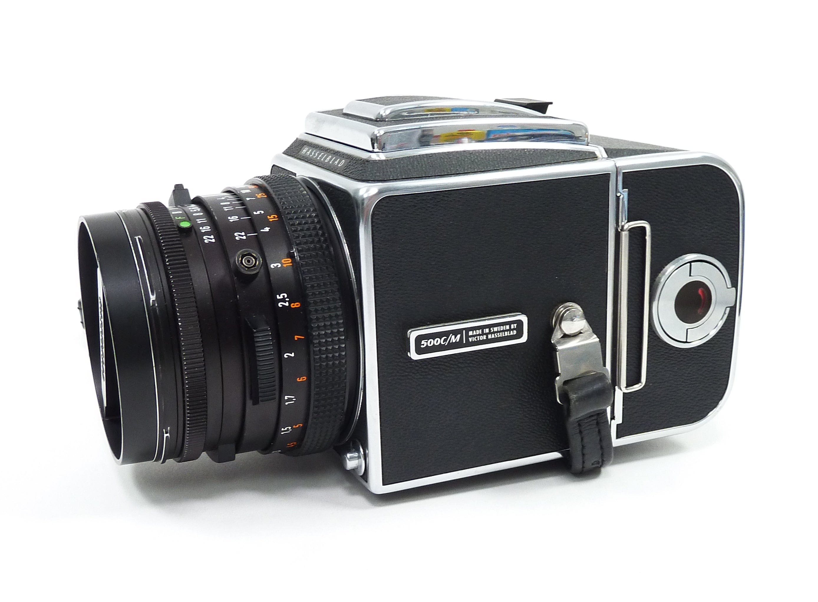 Hasselblad 500C/M with Planar 80mm f2.8 Waist Level Finder and A12