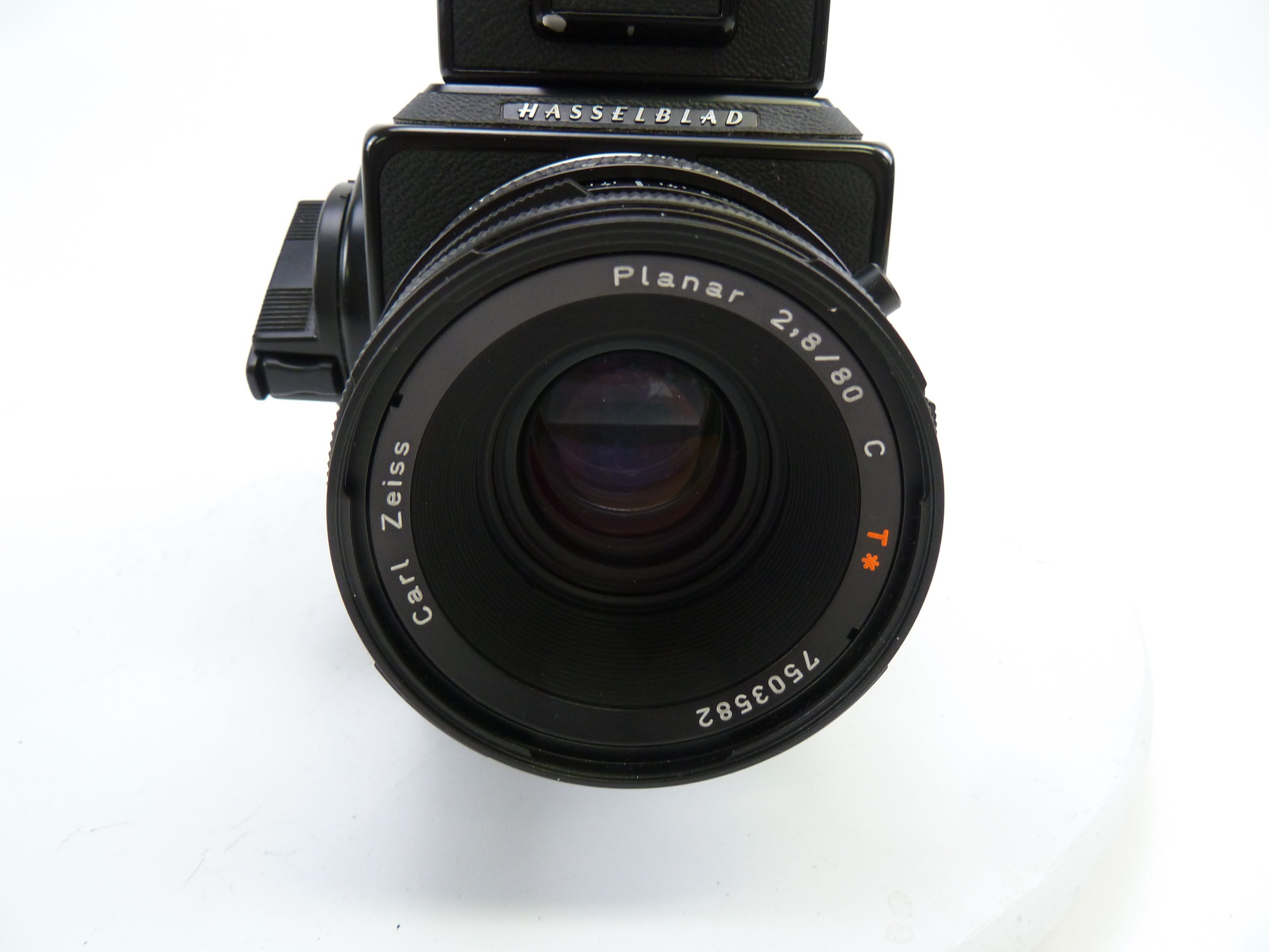 Hasselblad 501C Black Camera Outfit with 80MM f2.8 C T*, 120 Back, and Waist Level Finder