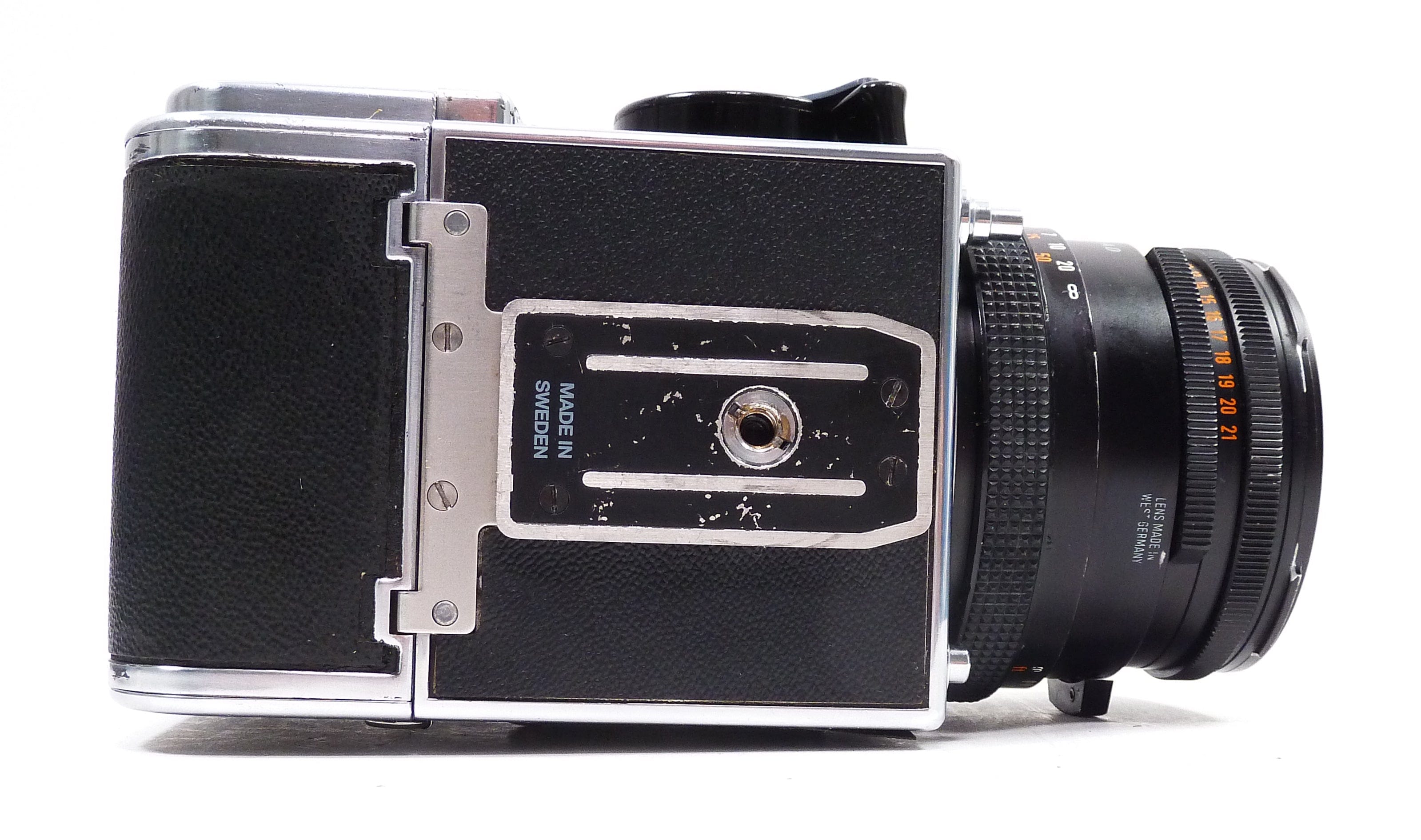 Hasselblad 503CX with 80MM F2.8 Planar T* CF lens and 120 Back and Prism Finder
