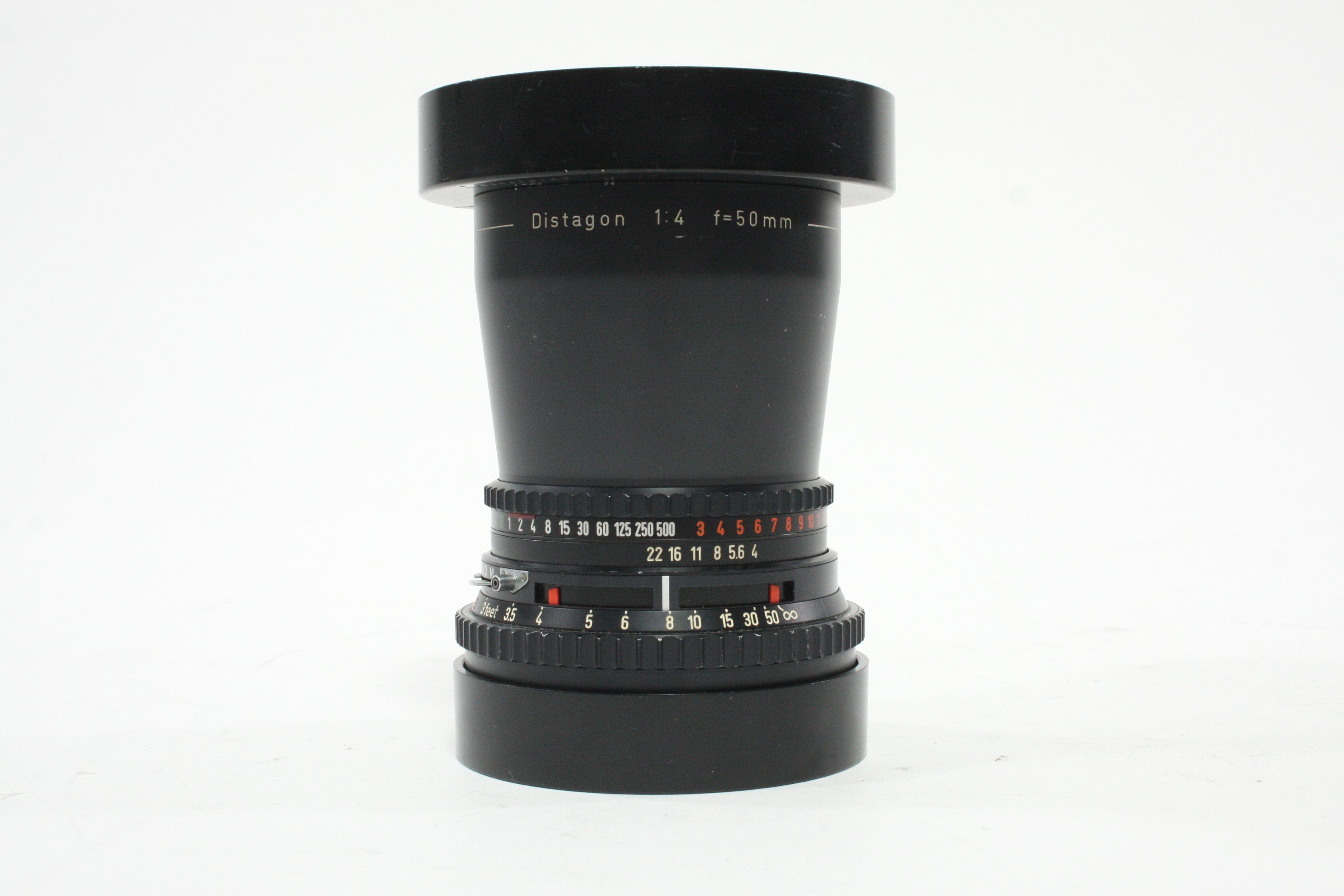 Hasselblad Distagon 50mm f/4 Zeiss Lens with Caps and Hood