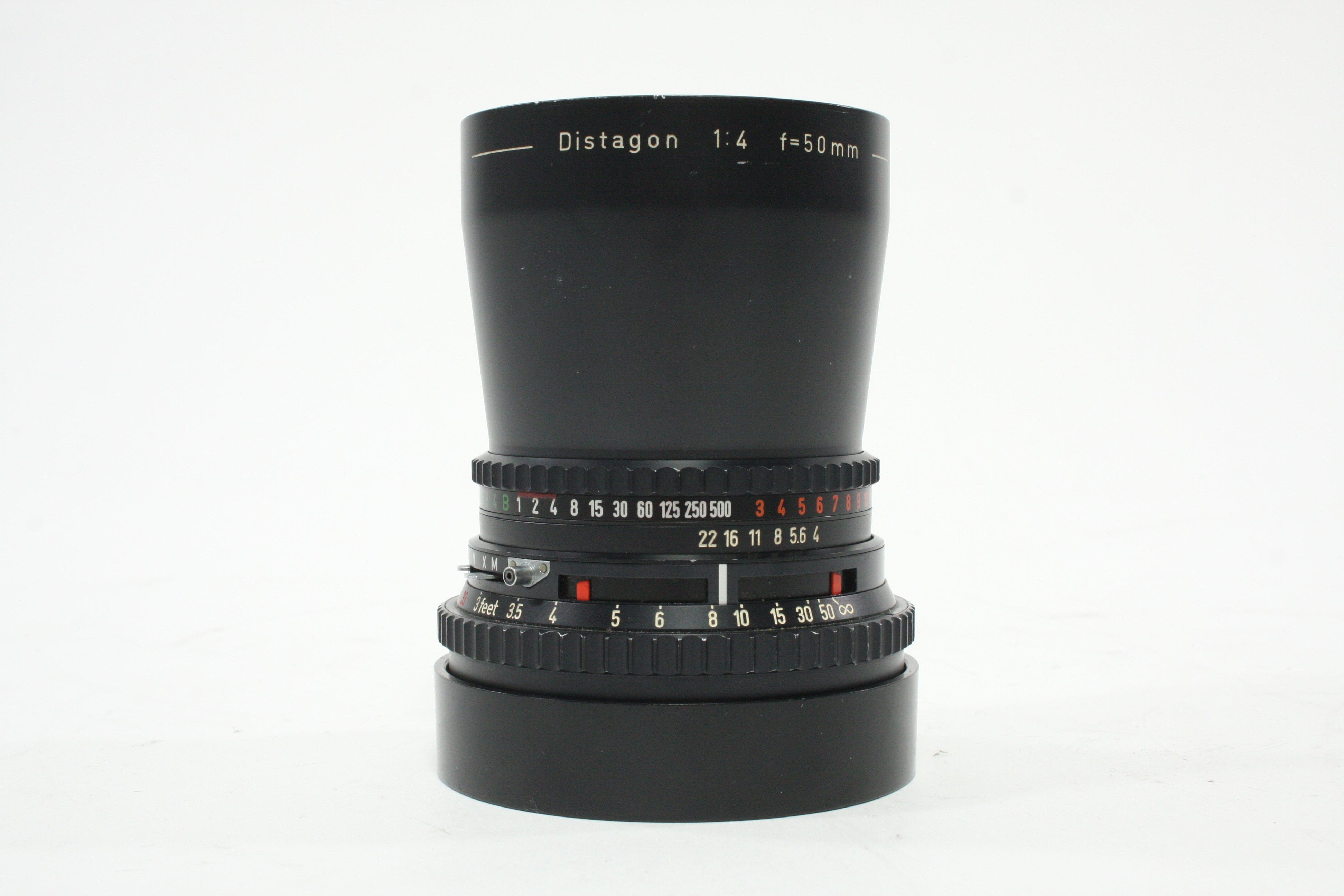 Hasselblad Distagon 50mm f/4 Zeiss Lens with Caps and Hood