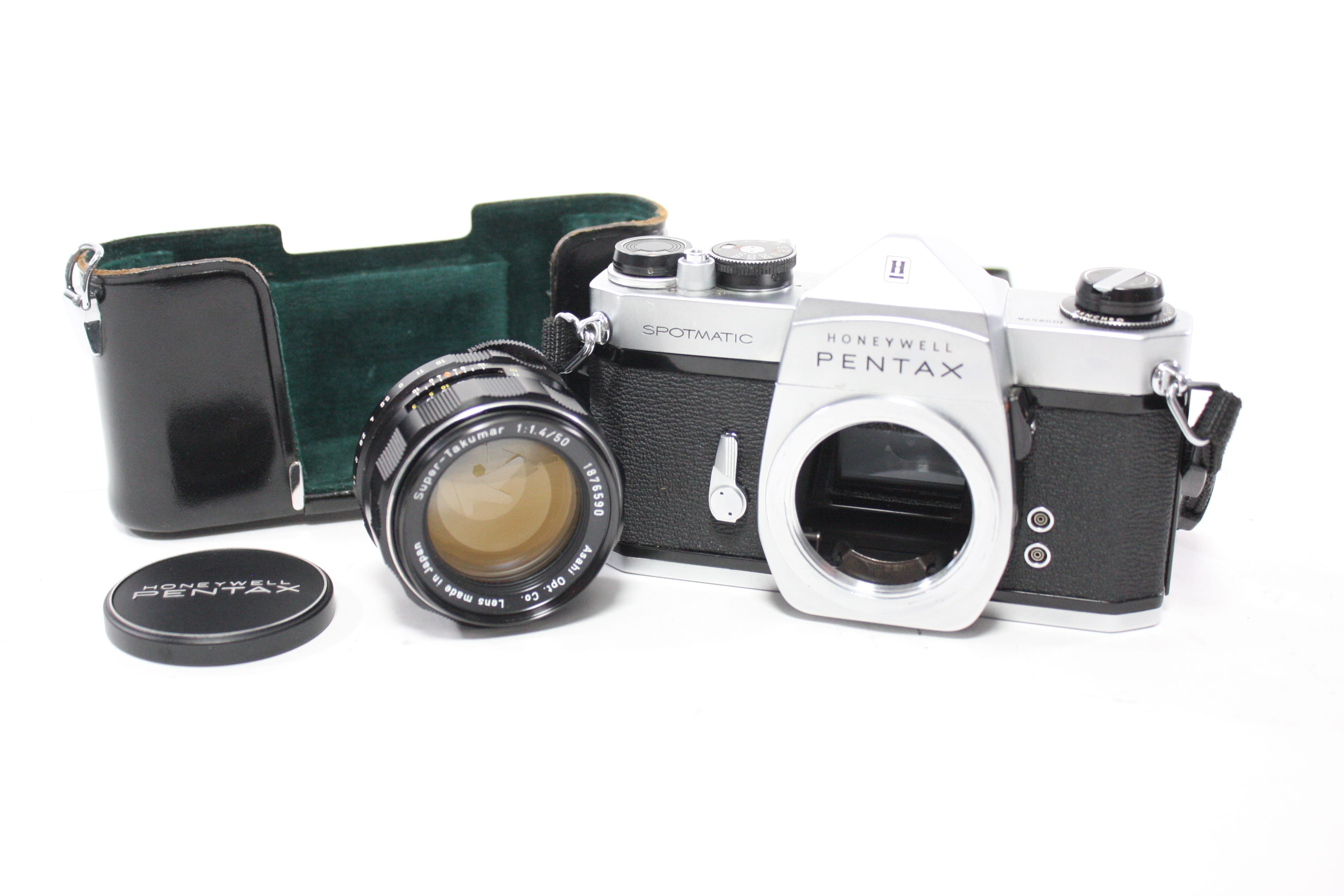 Honeywell Pentax Spotmatic 35mm SLR Camera with Asahi Opt. Co. 50mm f/1.4 Super-Takumar Lens for M42 Mount