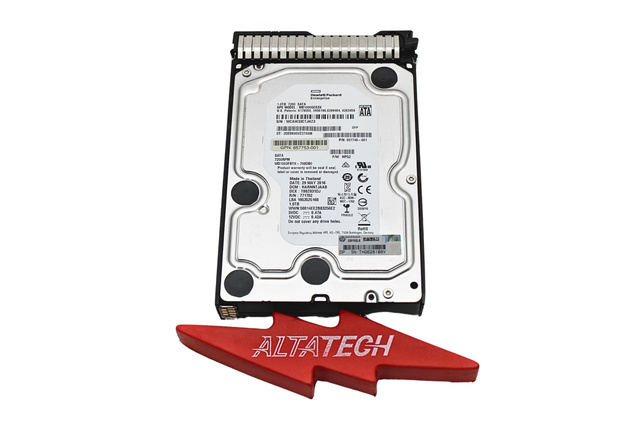 HP 657750-B21 1TB 6G 7.2K LFF SATA MDL SC HDD