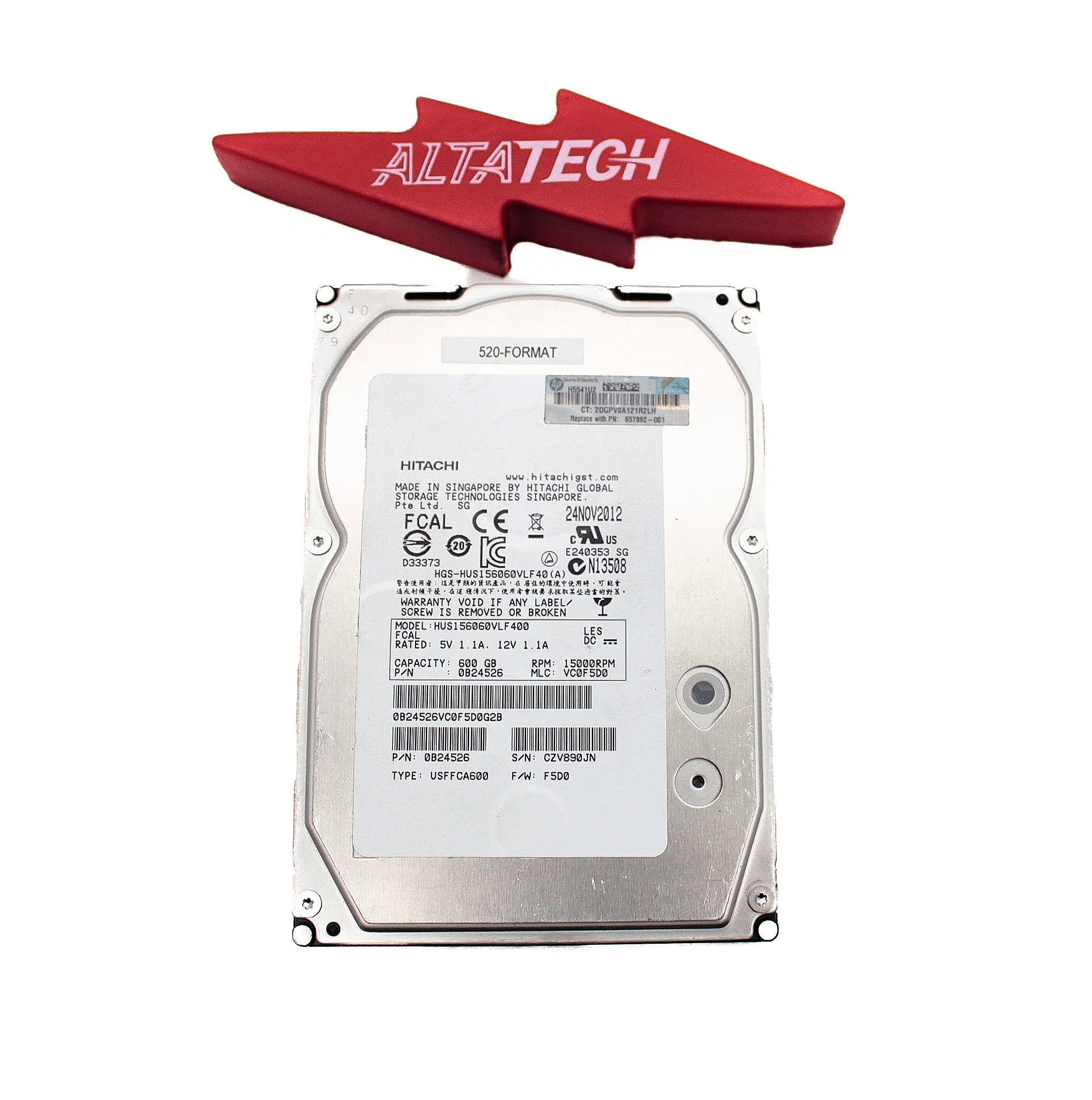 HP 657892-001 600GB 15K LFF FC HDD (3PAR)