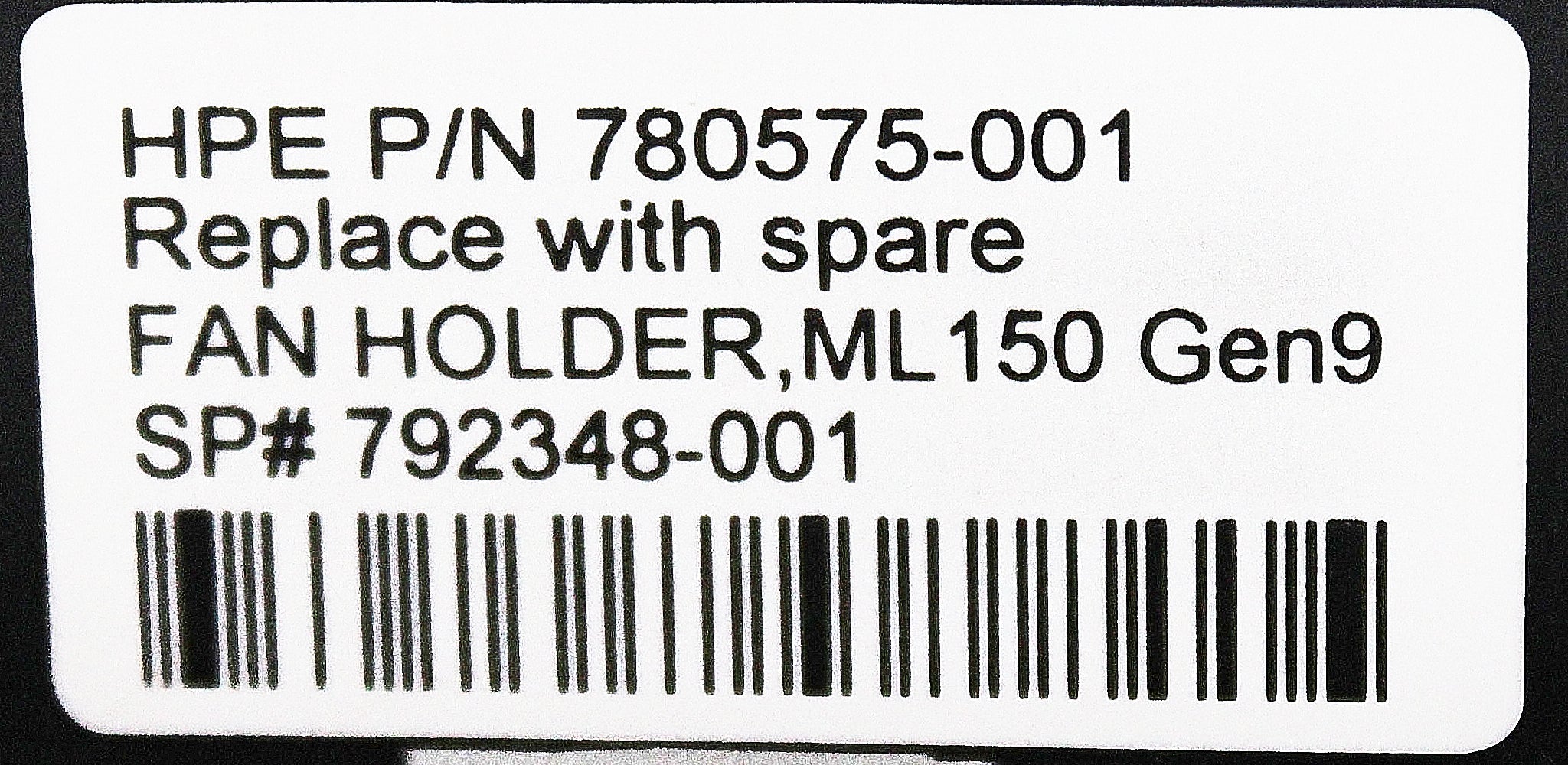 HP 792348-001 FAN/HOLDER ASSY. (ML150G9)