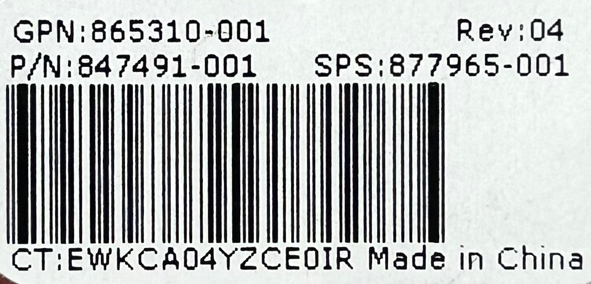 HP 865310-001 BL460c Gen10 CPU2 Heatsink