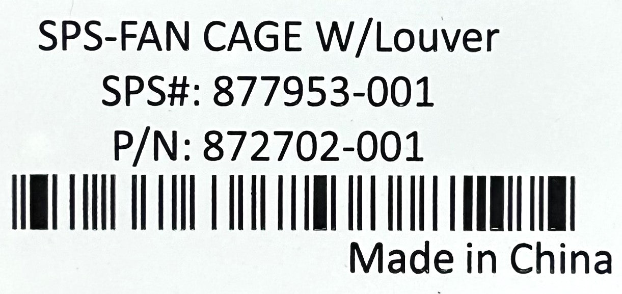 HP 877953-001 Fan Cage With Louvers (DL560G10)
