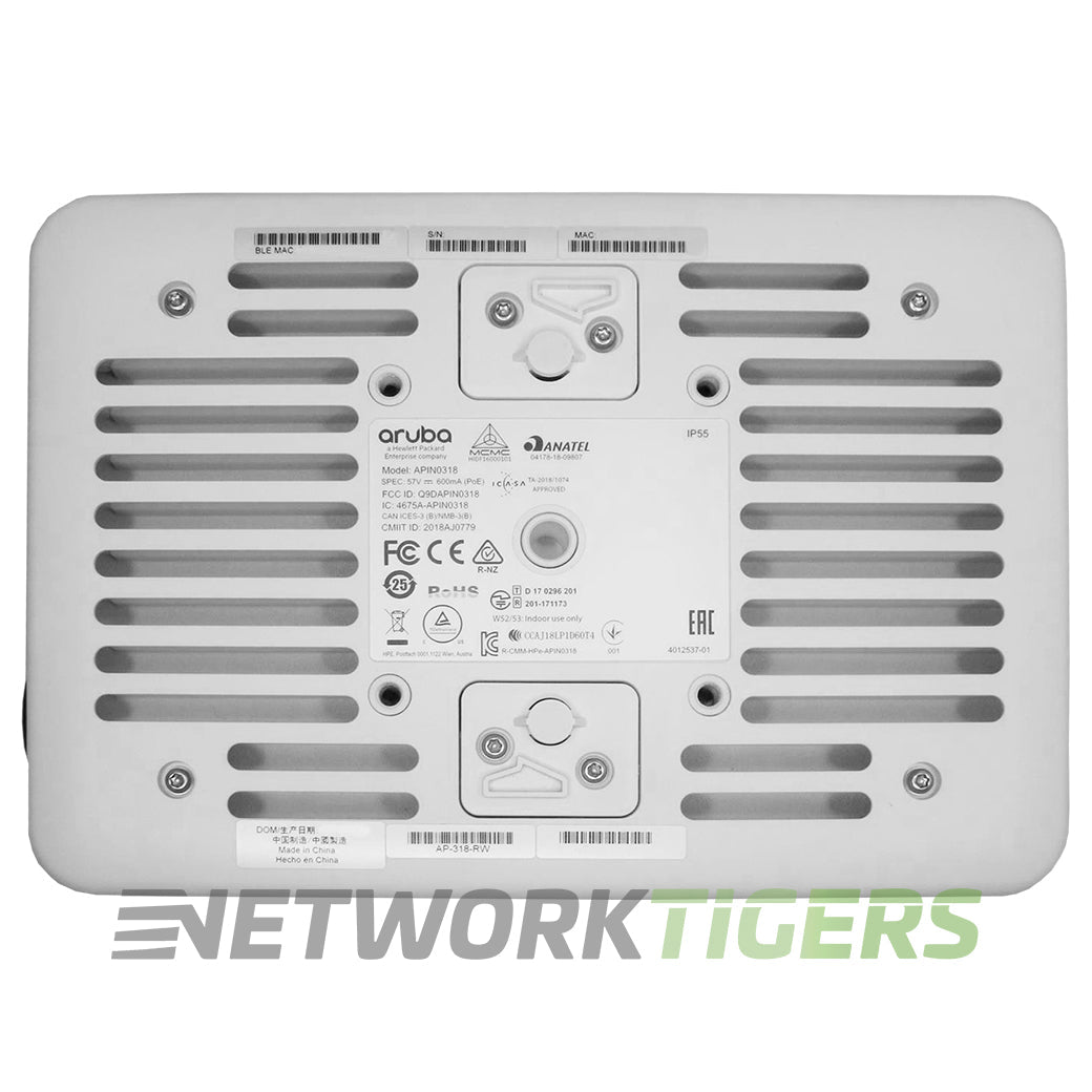 NEW HPE Aruba AP-318 JZ153A (US) Wi-Fi 5 802.11ac External Antenna Hardened WAP