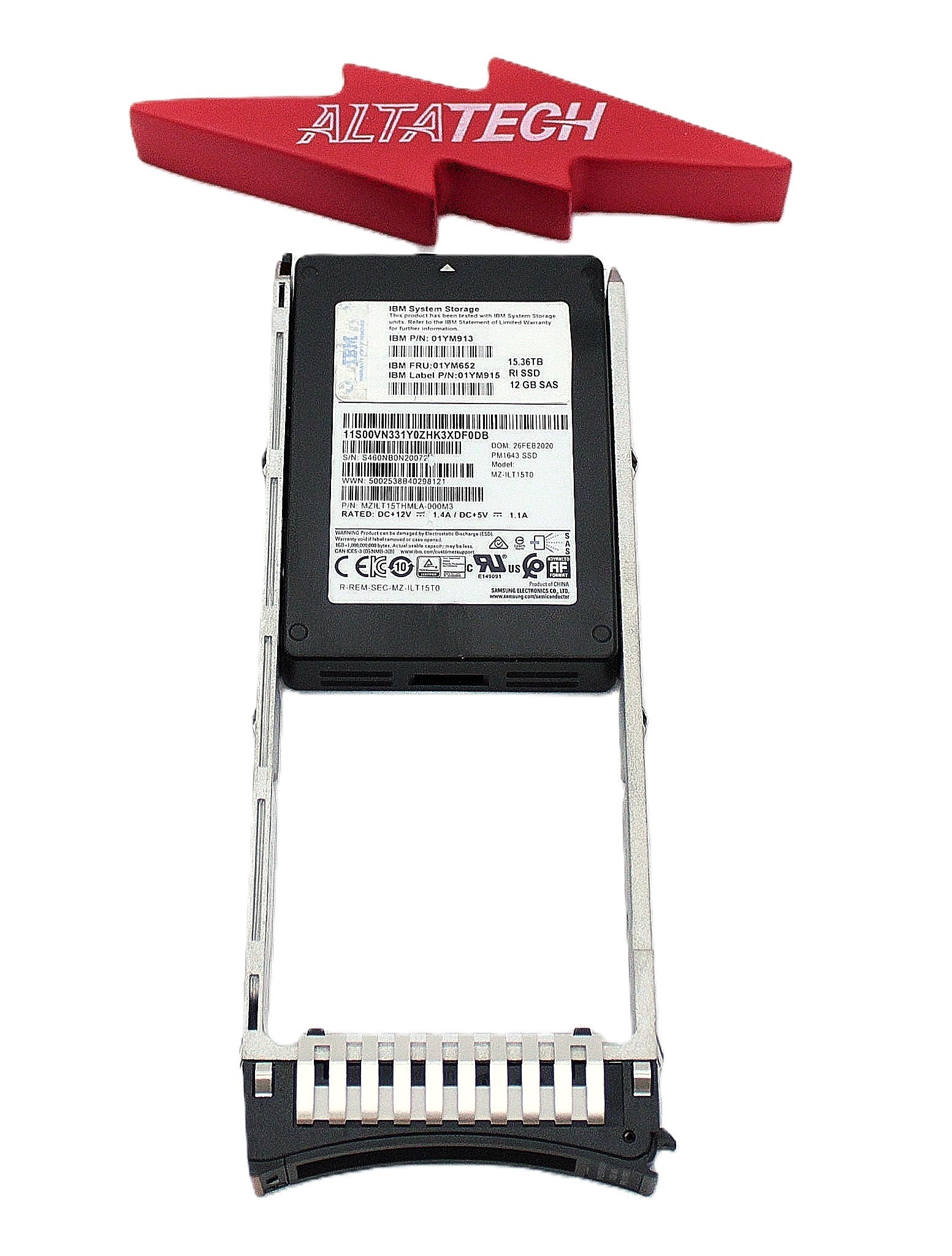IBM 01YM913 15.36 TB 2.5" RI Flash drive 9848-AFF