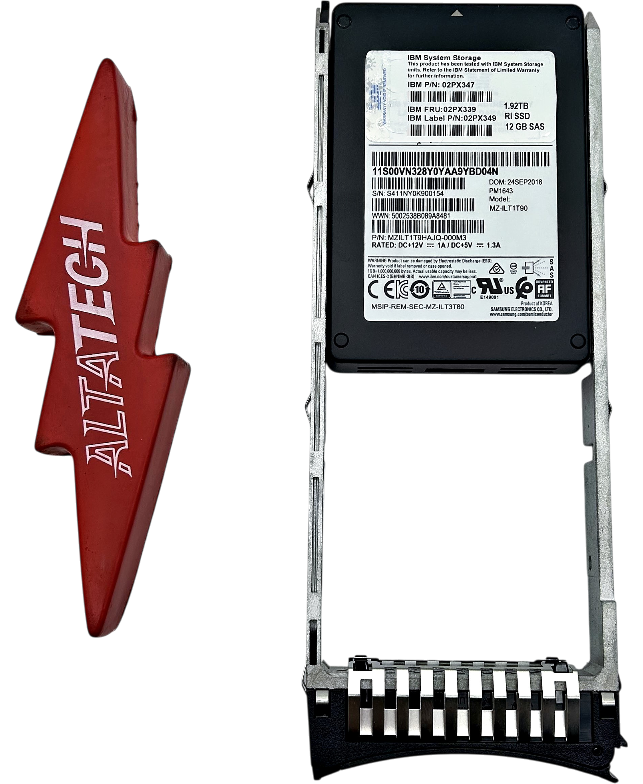 IBM 02PX339 1.92TB SAS 12G 2.5 SSD V7000