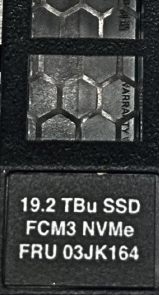 IBM 03JK164 19.2 TB NVMe Flash Core Module 3