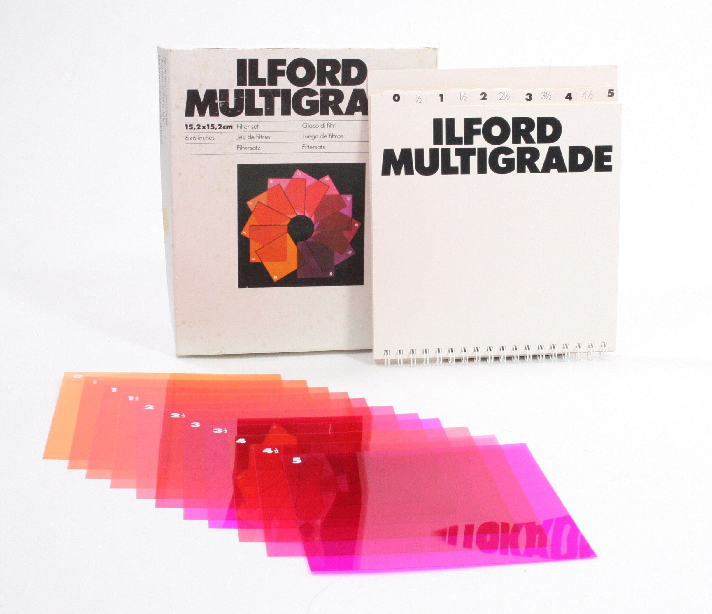 Ilford Multigrade Filter Set 3.5"x3.5" AND 6"x6"