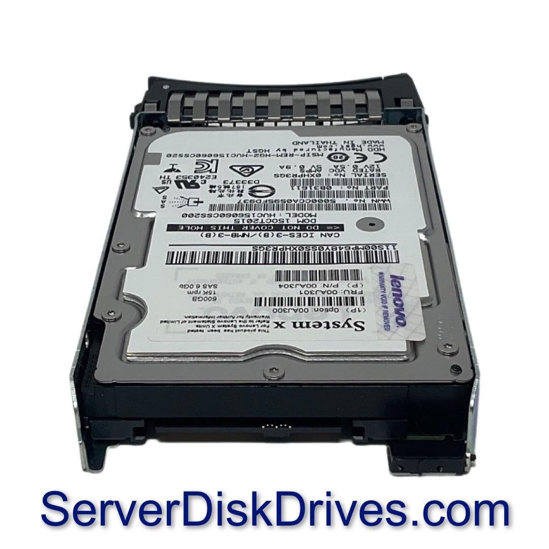 00AJ301 IBM 600GB 15K 6G SAS 2.5in Drive 00AJ300