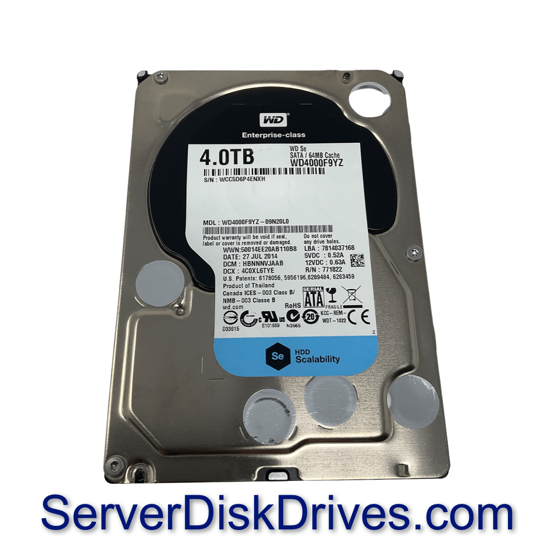 Western Digital WD4000F9YZ 4TB SATA 6Gb/s 64MB 7200RPM 3.5" Hard Drive