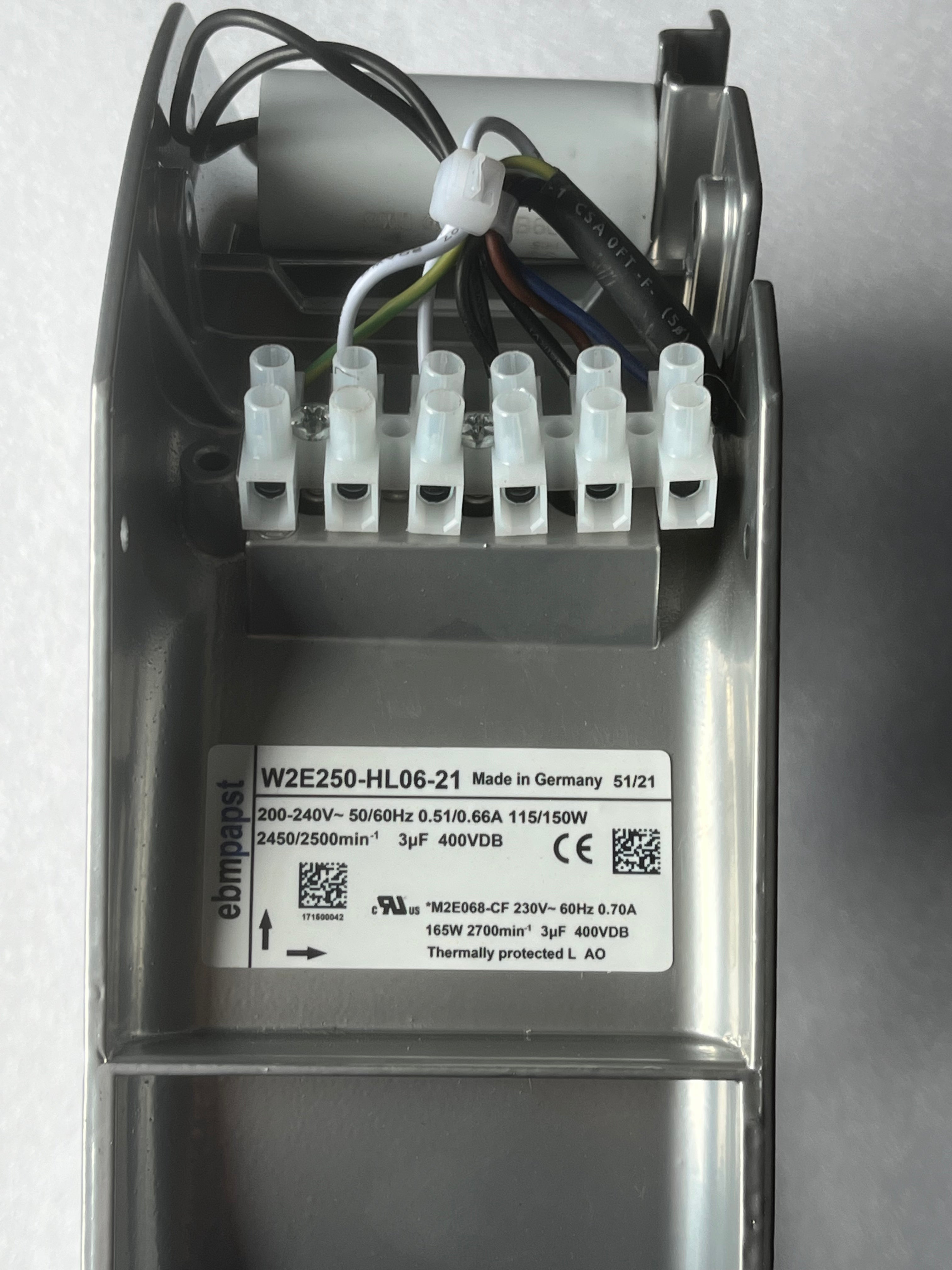 W2E250-HL06-21 Ebm-Papst Fan