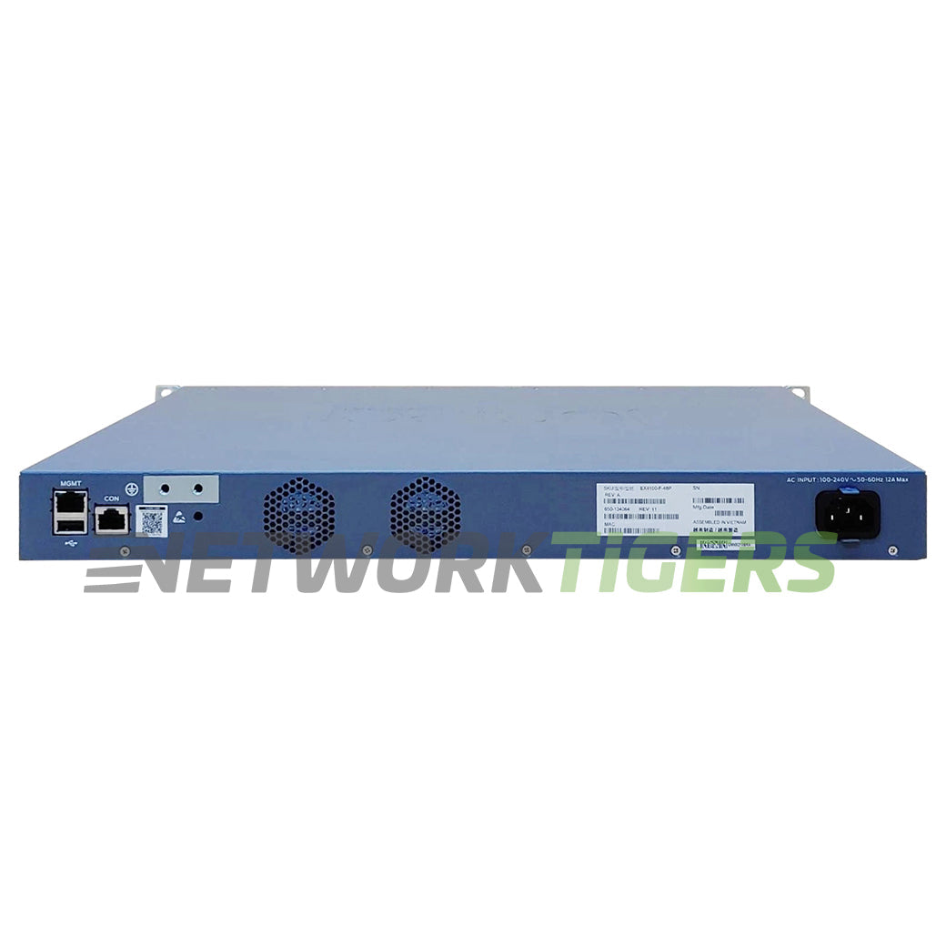 Juniper EX4100-F-48P 48x 1GB PoE+ RJ45 4x 10GB SFP+ F-B Airflow Switch