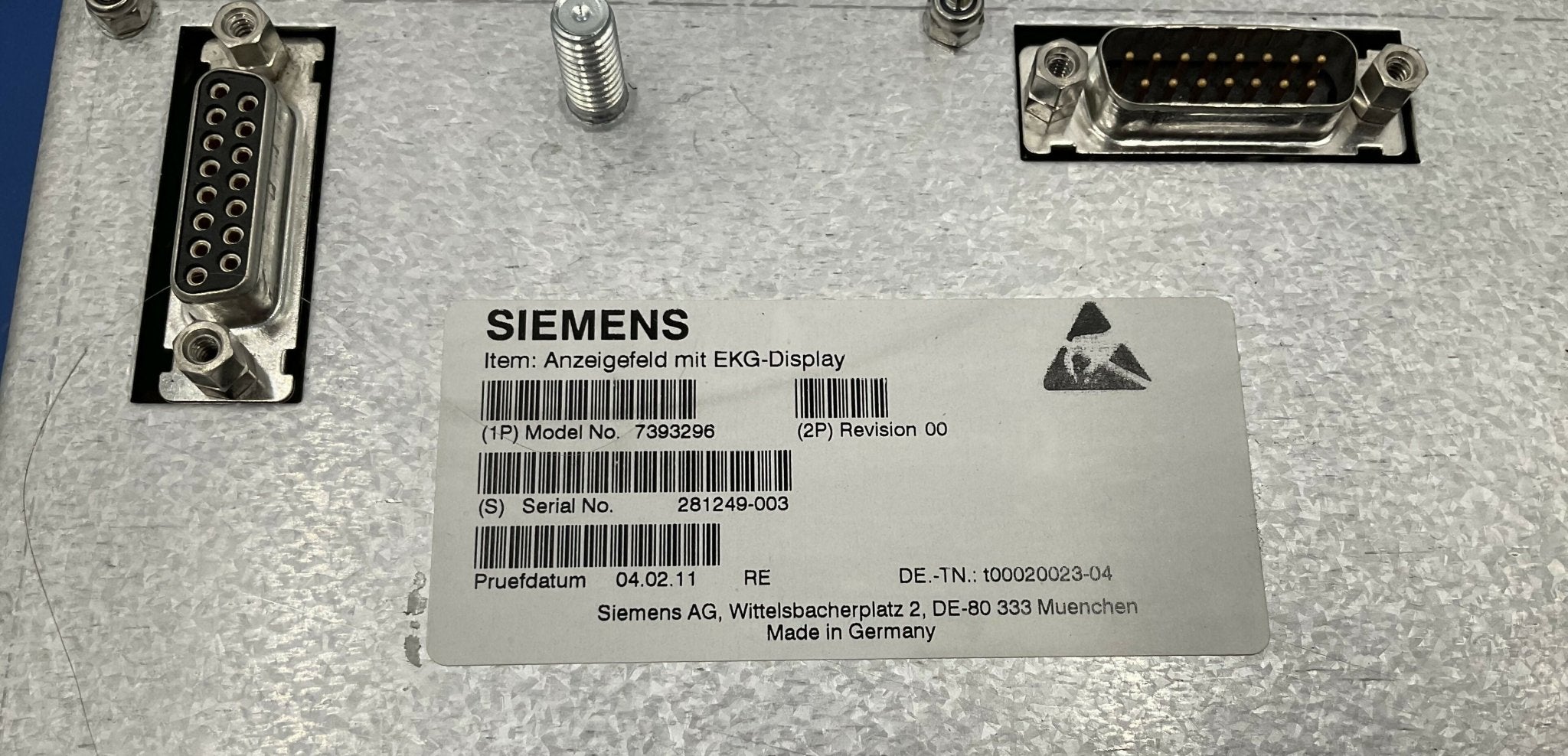KEYBOARD_UPPER_CARDIAC (07393296/7393296 SIEMENS