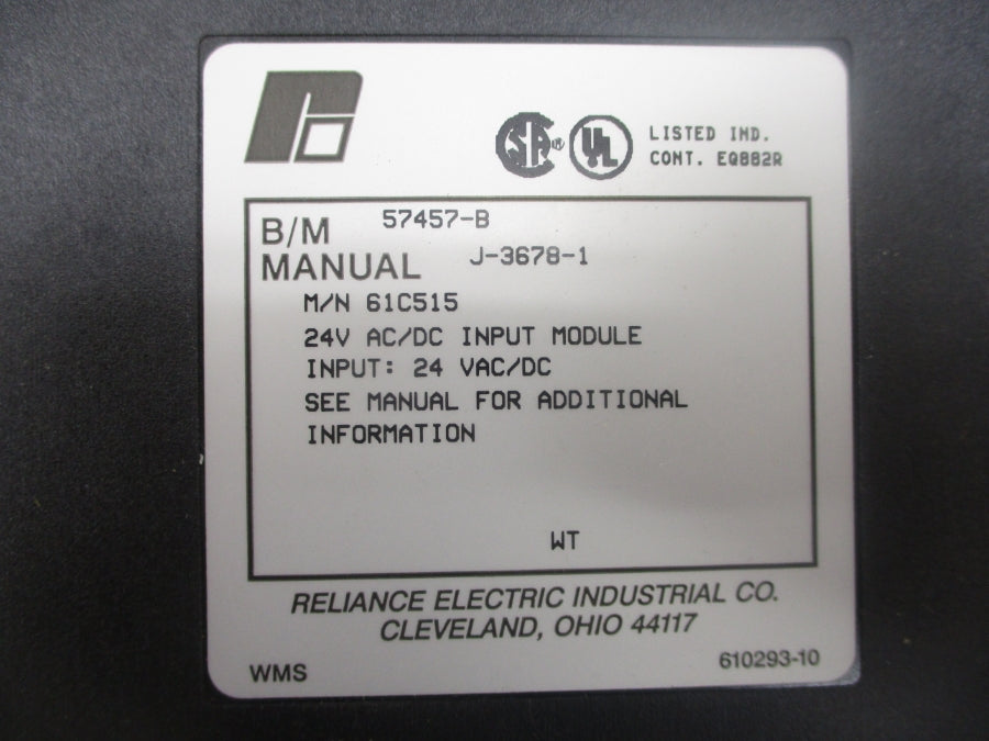 RELIANCE ELECTRIC 61C515 24VAC/DC NSMP