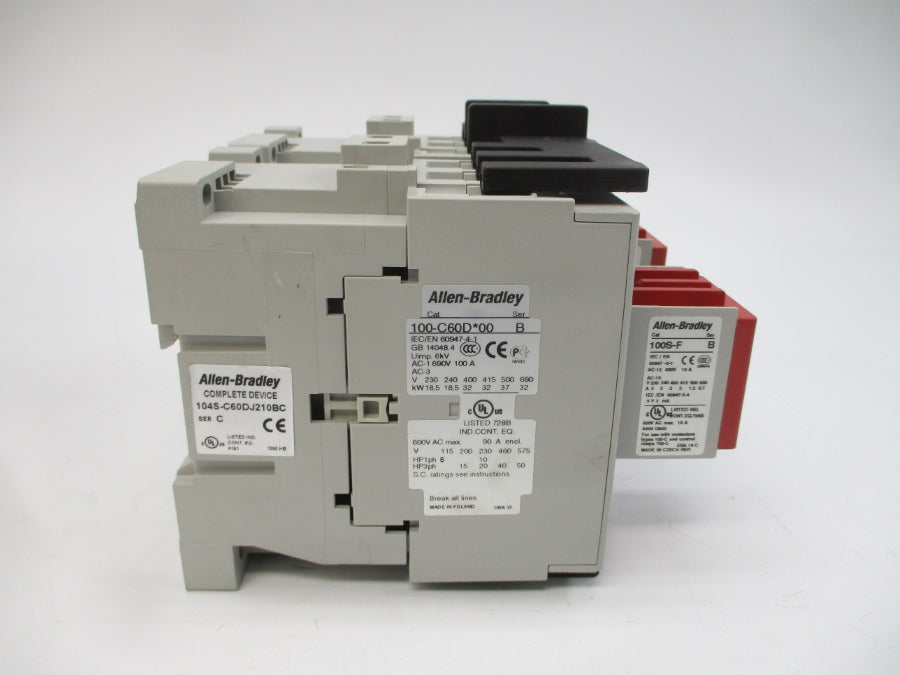 ALLEN BRADLEY 104S-C60DJ210BC SER. C 24VDC 100A (BR/WH) NSMP