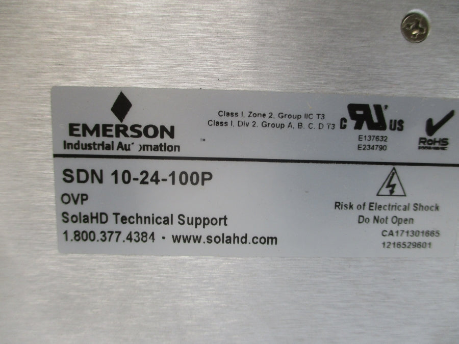 SOLA SDN10-24-100P 115/230VAC 5.0/2.0A NSMP